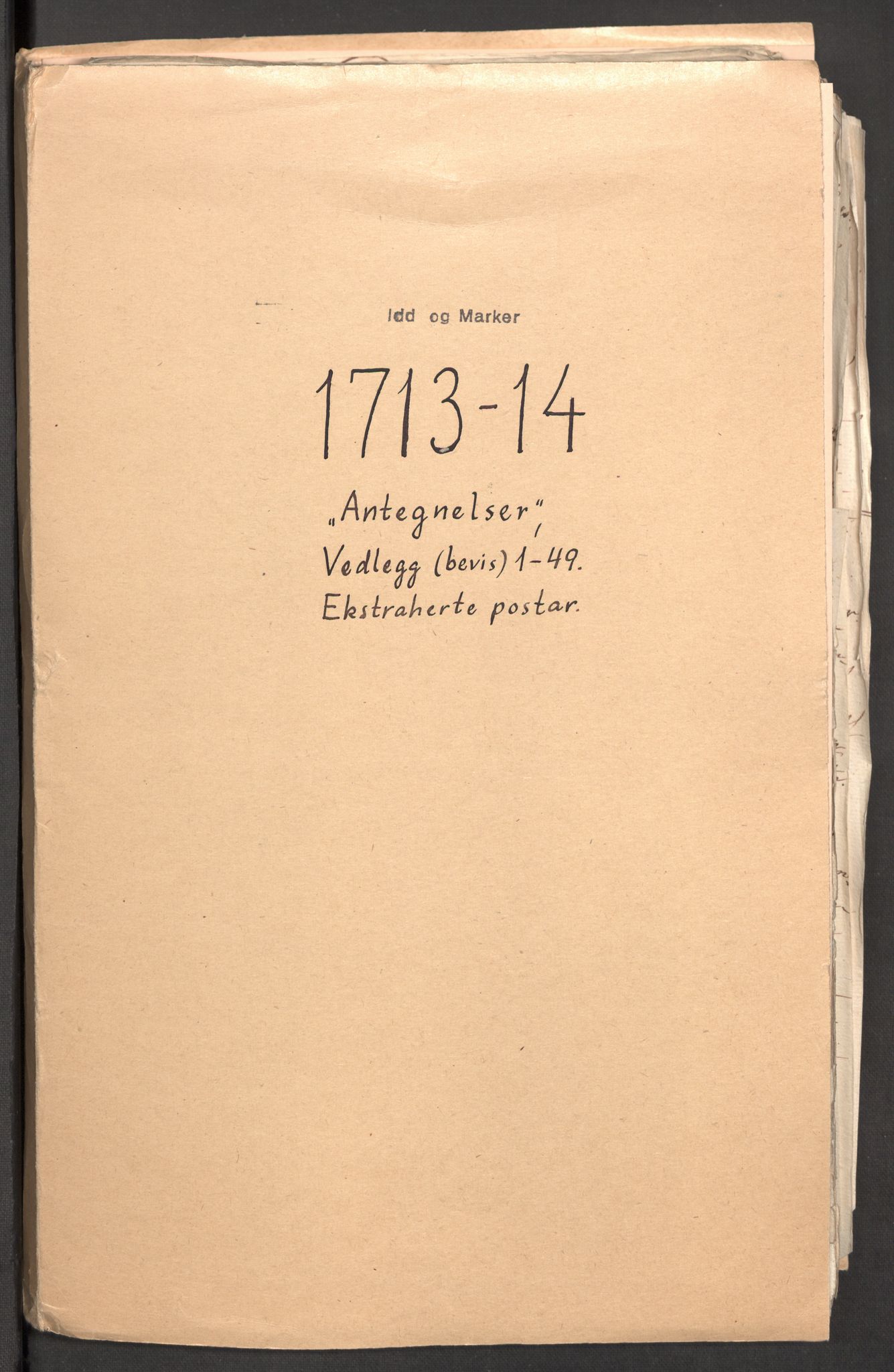 Rentekammeret inntil 1814, Reviderte regnskaper, Fogderegnskap, RA/EA-4092/R01/L0022: Fogderegnskap Idd og Marker, 1713-1714, s. 517