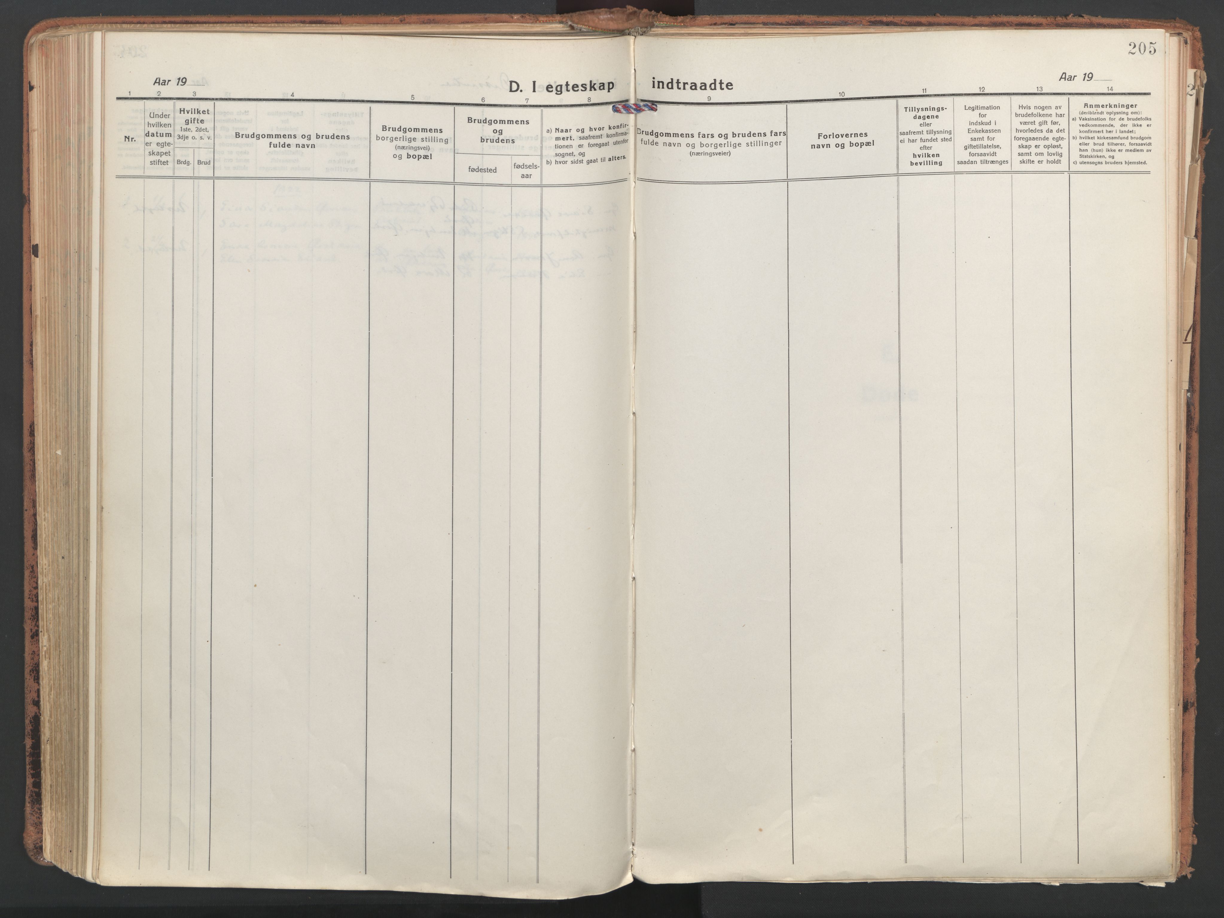 Ministerialprotokoller, klokkerbøker og fødselsregistre - Møre og Romsdal, AV/SAT-A-1454/513/L0180: Ministerialbok nr. 513A07, 1919-1929, s. 205