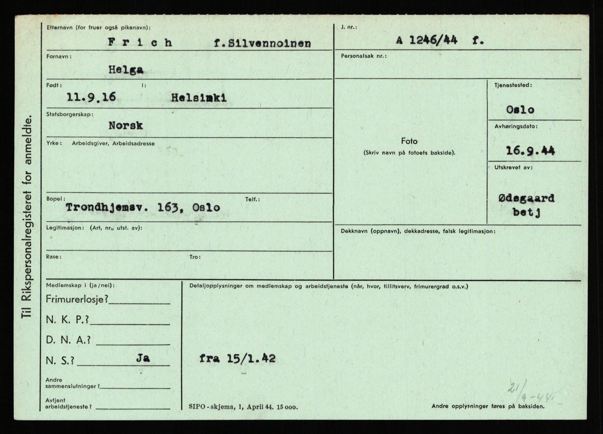 Statspolitiet - Hovedkontoret / Osloavdelingen, AV/RA-S-1329/C/Ca/L0004: Eid - funn av gjenstander	, 1943-1945, s. 4663