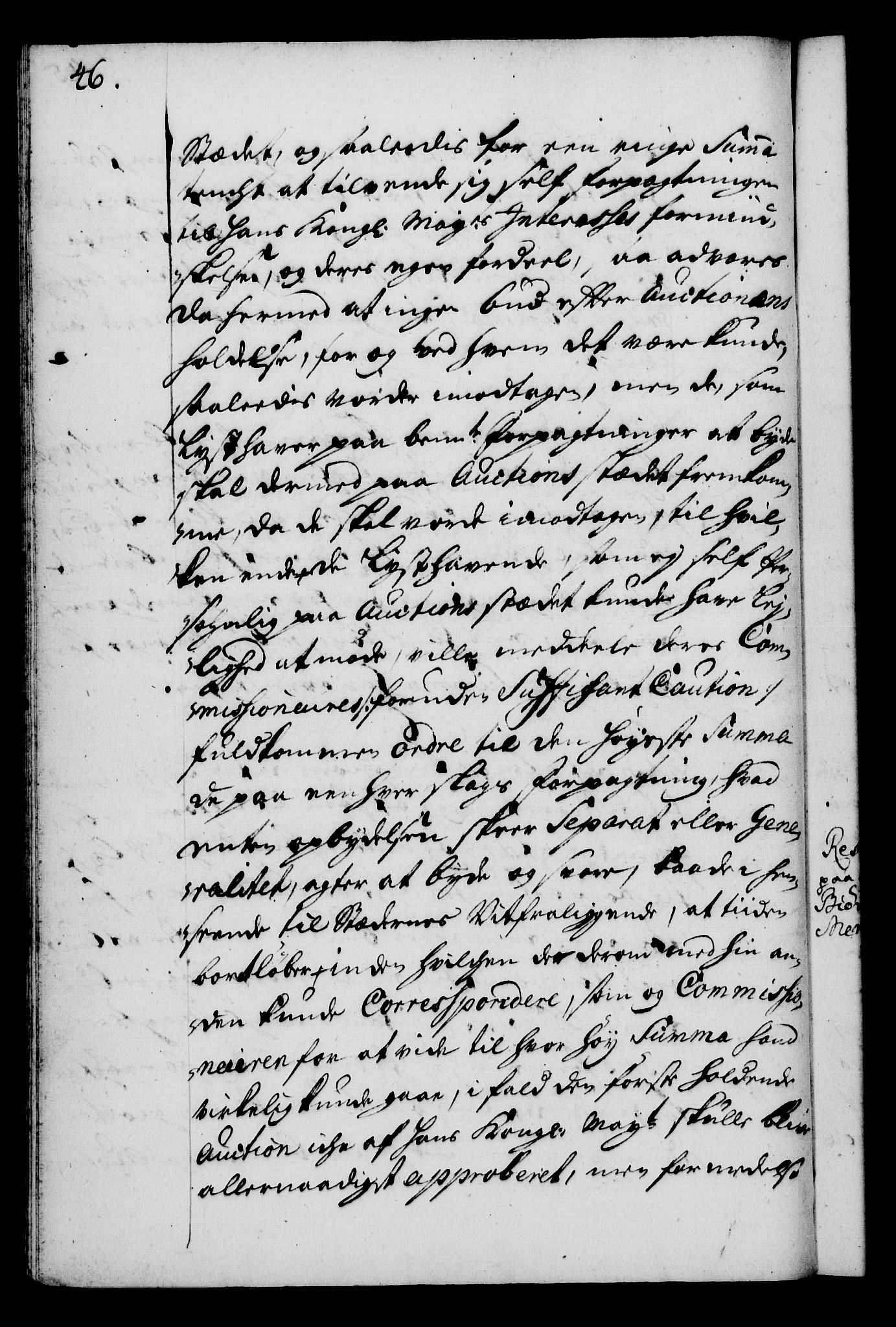 Rentekammeret, Kammerkanselliet, RA/EA-3111/G/Gg/Gga/L0003: Norsk ekspedisjonsprotokoll med register (merket RK 53.3), 1727-1734, s. 46
