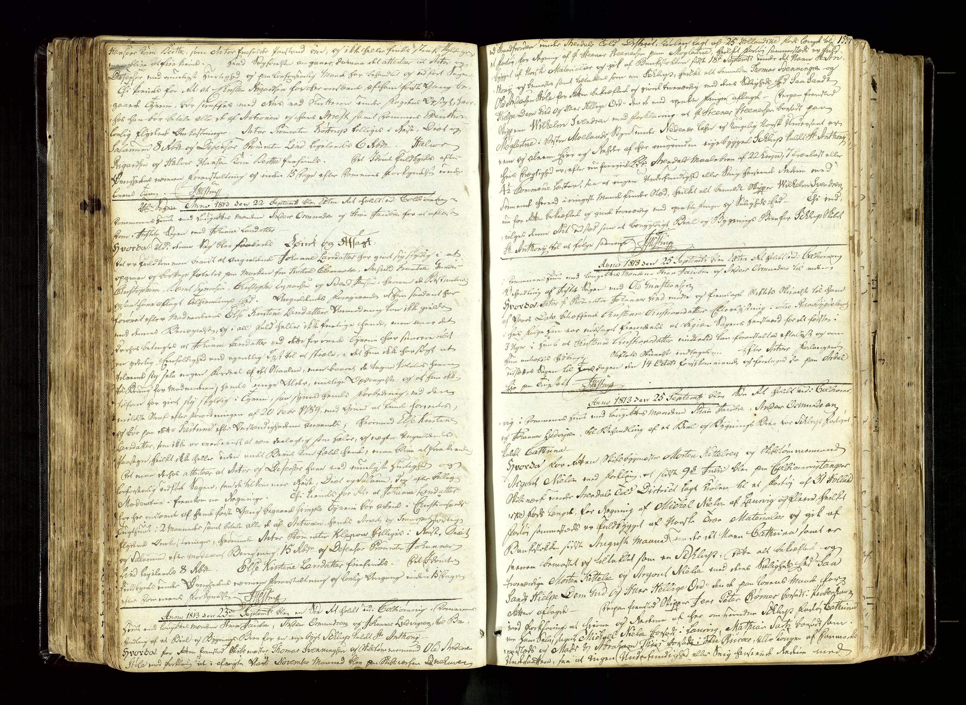 Nedenes sorenskriveri før 1824, SAK/1221-0007/F/Fb/L0006: Ekstrarettsprotokoll med register nr 6, 1811-1819, s. 155