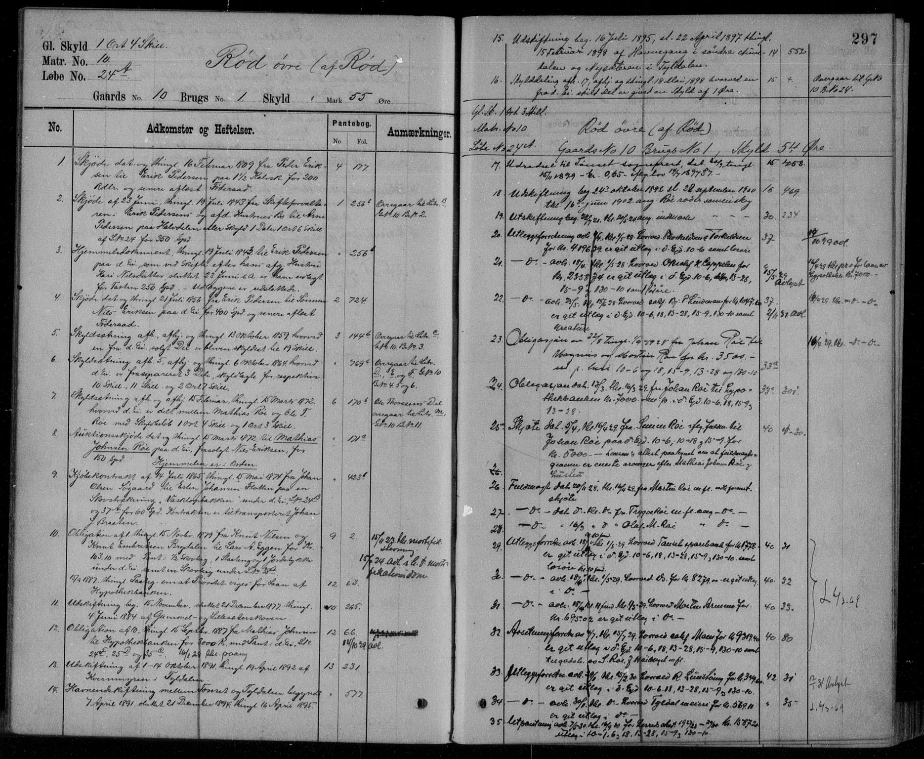 Nord-Østerdal tingrett, AV/SAH-TING-020/H/Ha/Hag/L0037: Panteregister nr. 1, 1896, s. 297