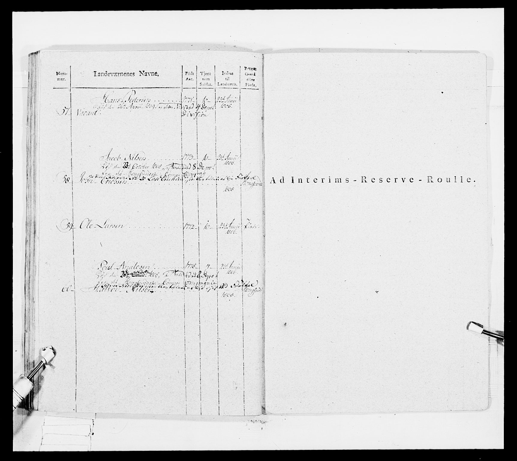 Generalitets- og kommissariatskollegiet, Det kongelige norske kommissariatskollegium, RA/EA-5420/E/Eh/L0034: Nordafjelske gevorbne infanteriregiment, 1810, s. 487