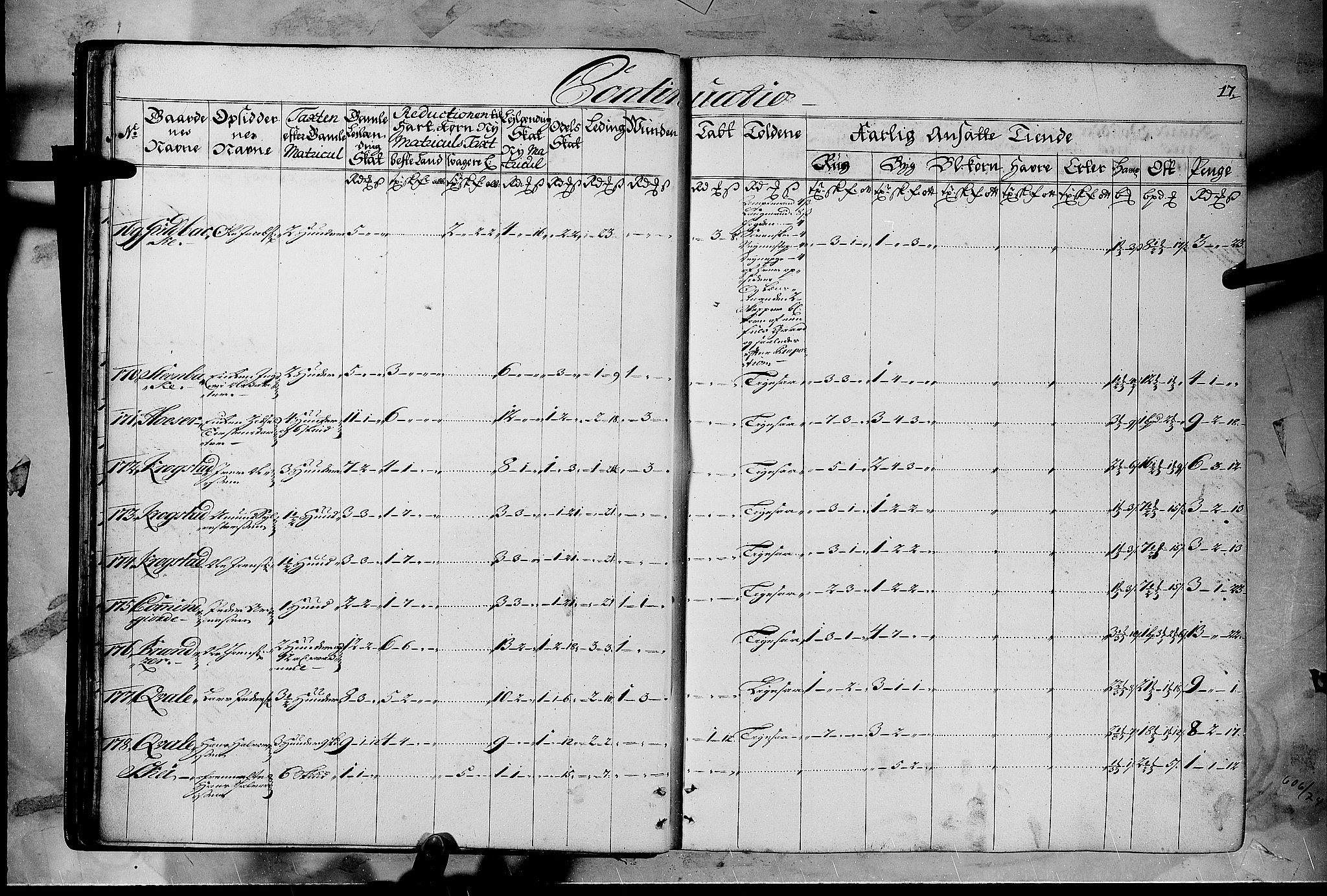 Rentekammeret inntil 1814, Realistisk ordnet avdeling, AV/RA-EA-4070/N/Nb/Nbf/L0108: Gudbrandsdalen matrikkelprotokoll, 1723, s. 16b-17a