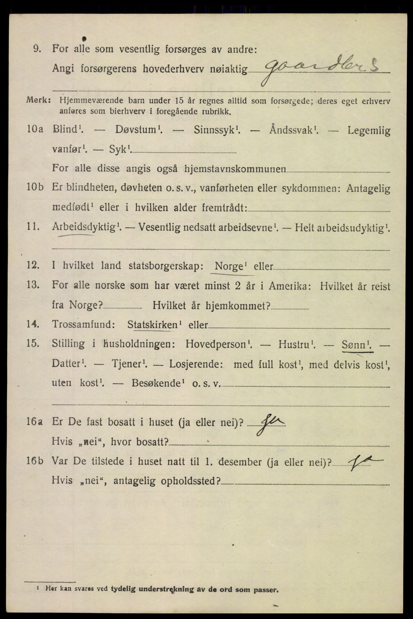 SAH, Folketelling 1920 for 0542 Nord-Aurdal herred, 1920, s. 5169