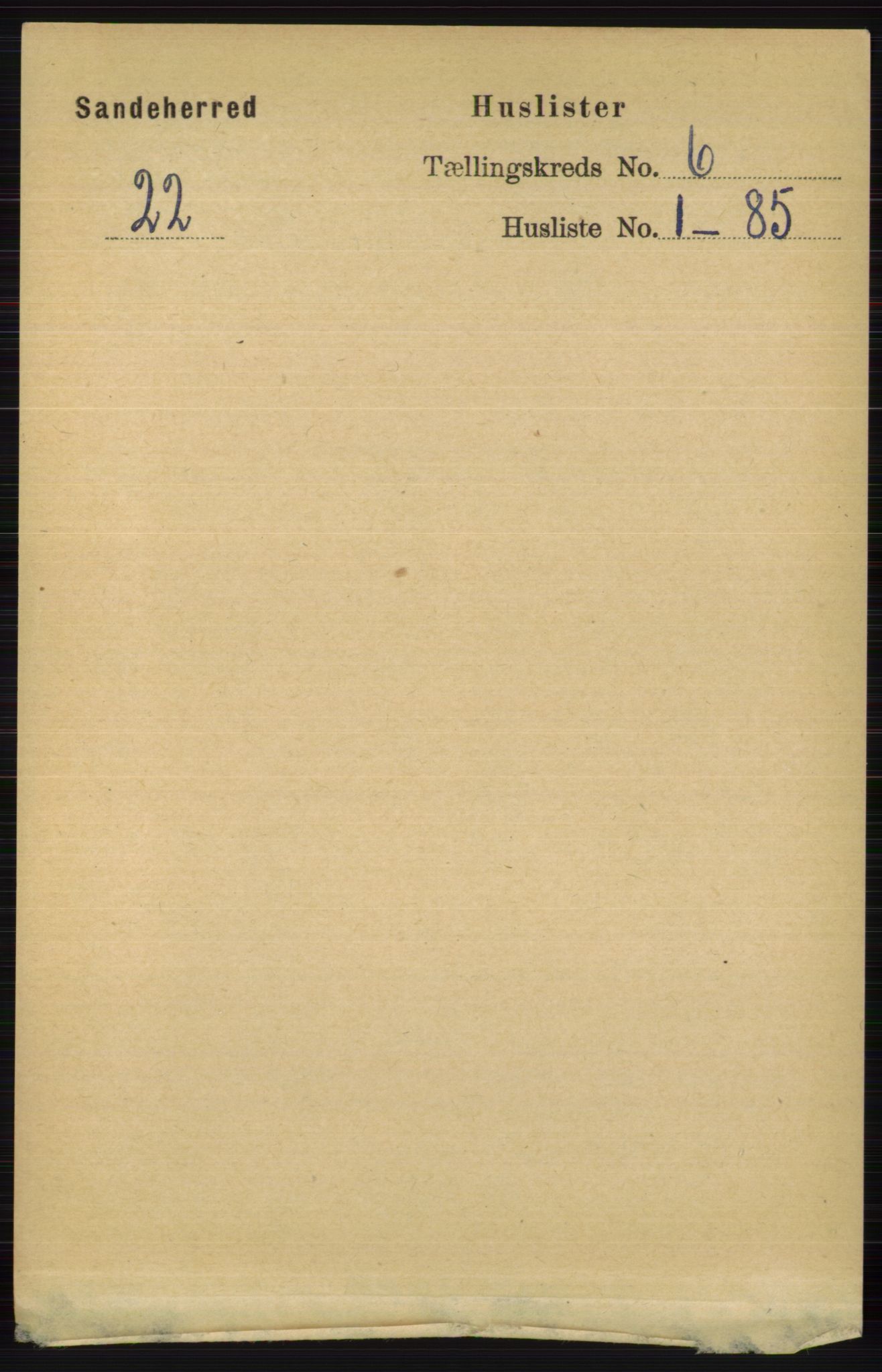 RA, Folketelling 1891 for 0724 Sandeherred herred, 1891, s. 3418