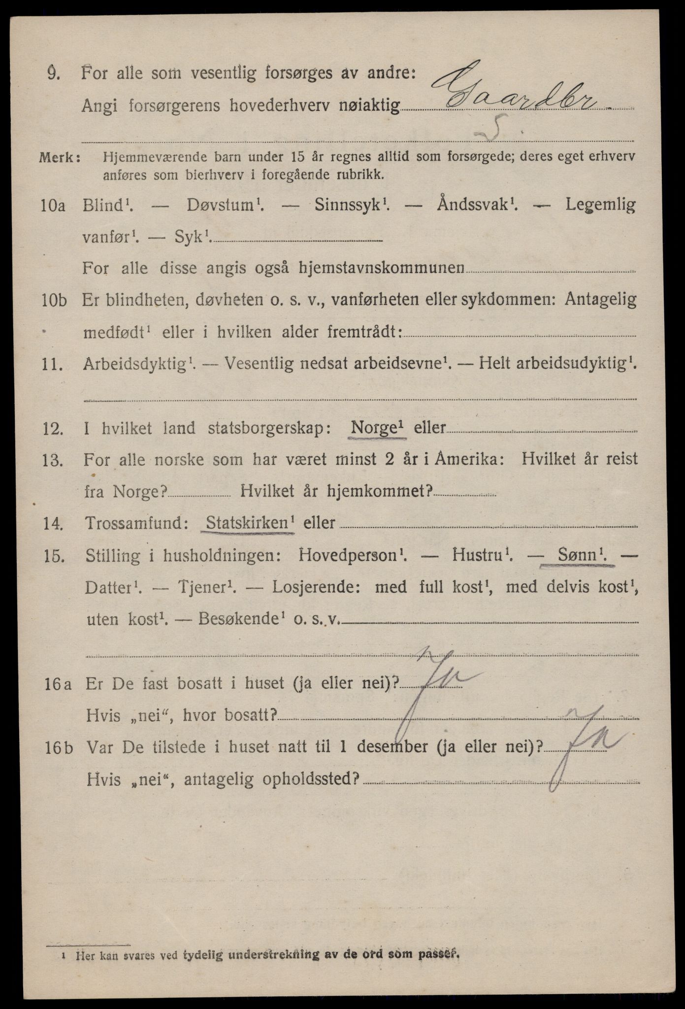 SAKO, Folketelling 1920 for 0827 Hjartdal herred, 1920, s. 2291