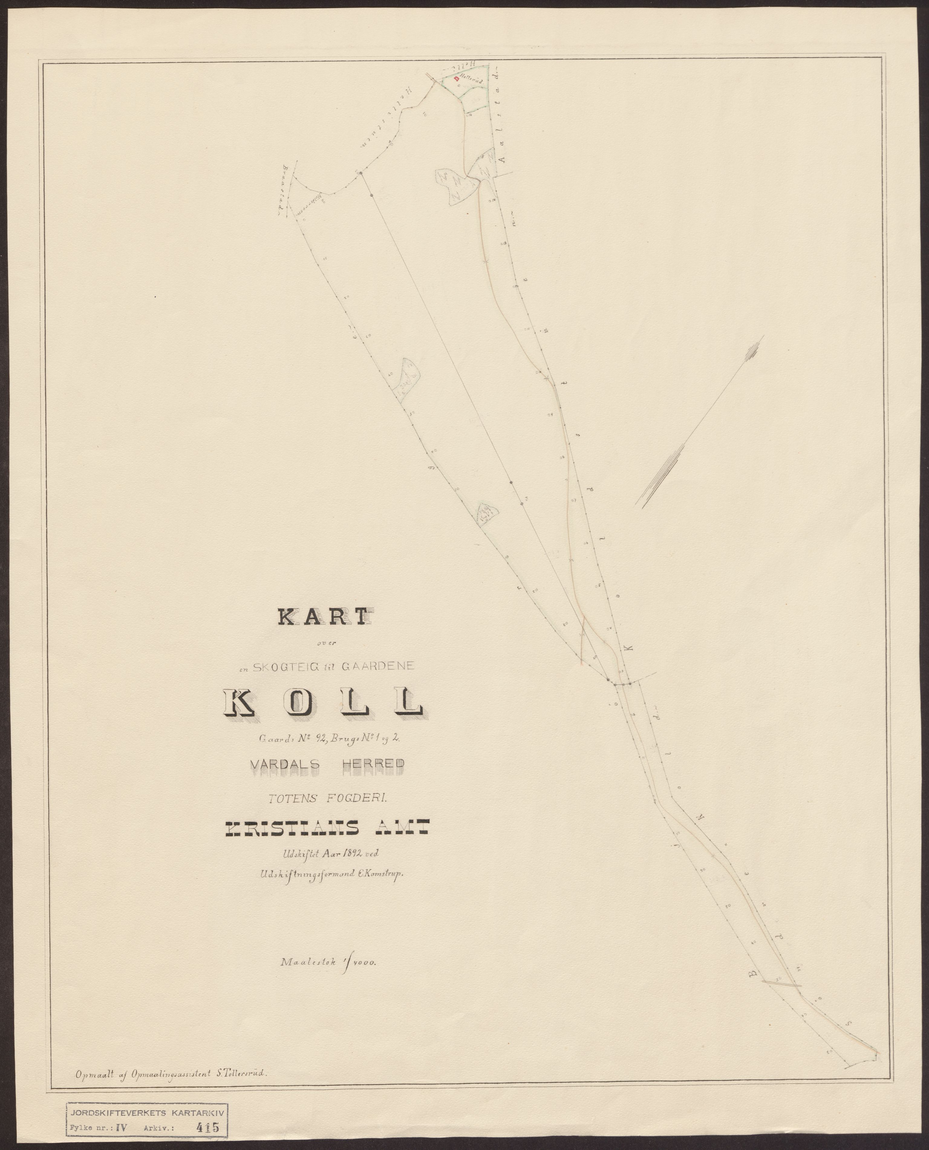 Jordskifteverkets kartarkiv, RA/S-3929/T, 1859-1988, s. 491