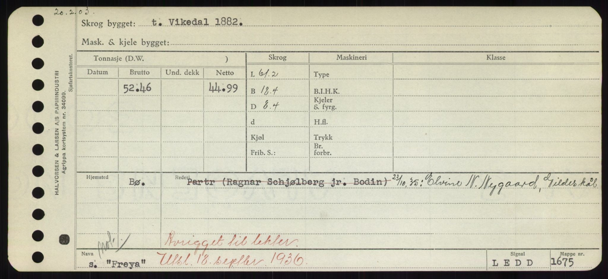 Sjøfartsdirektoratet med forløpere, Skipsmålingen, AV/RA-S-1627/H/Hd/L0011: Fartøy, Fla-Får, s. 407