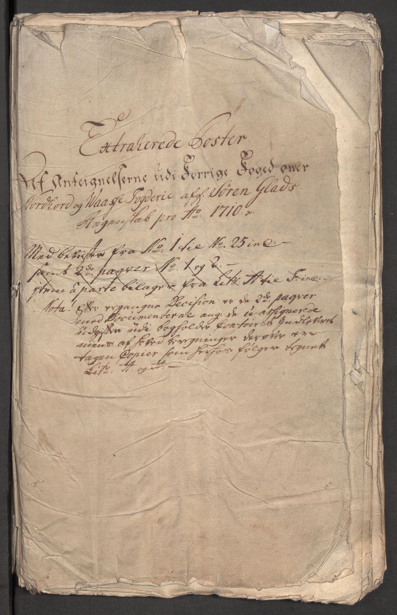 Rentekammeret inntil 1814, Reviderte regnskaper, Fogderegnskap, AV/RA-EA-4092/R51/L3191: Fogderegnskap Nordhordland og Voss, 1710, s. 387