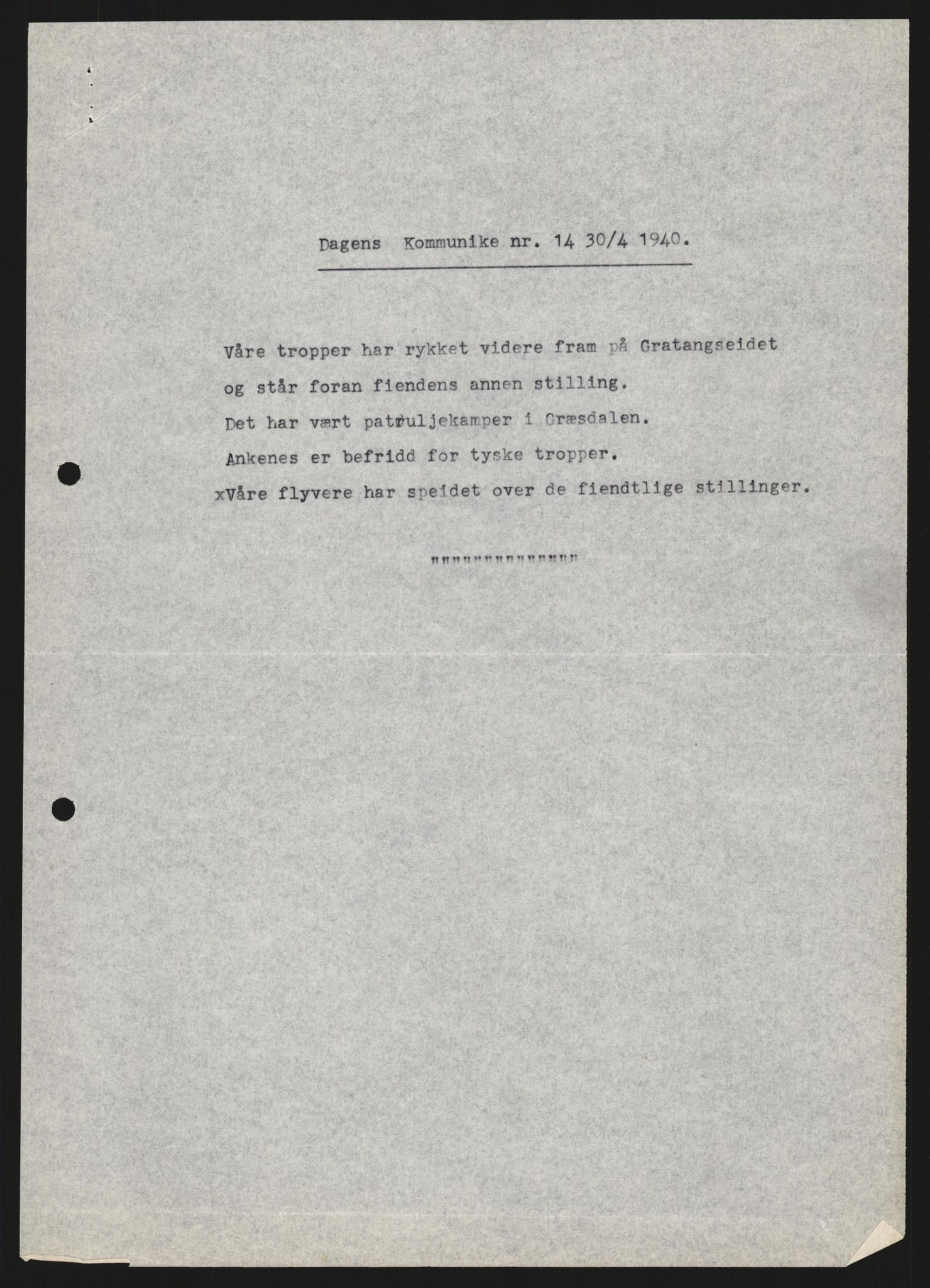 Forsvaret, Forsvarets krigshistoriske avdeling, AV/RA-RAFA-2017/Y/Yb/L0123: II-C-11-600  -  6. Divisjon med avdelinger, 1940, s. 407