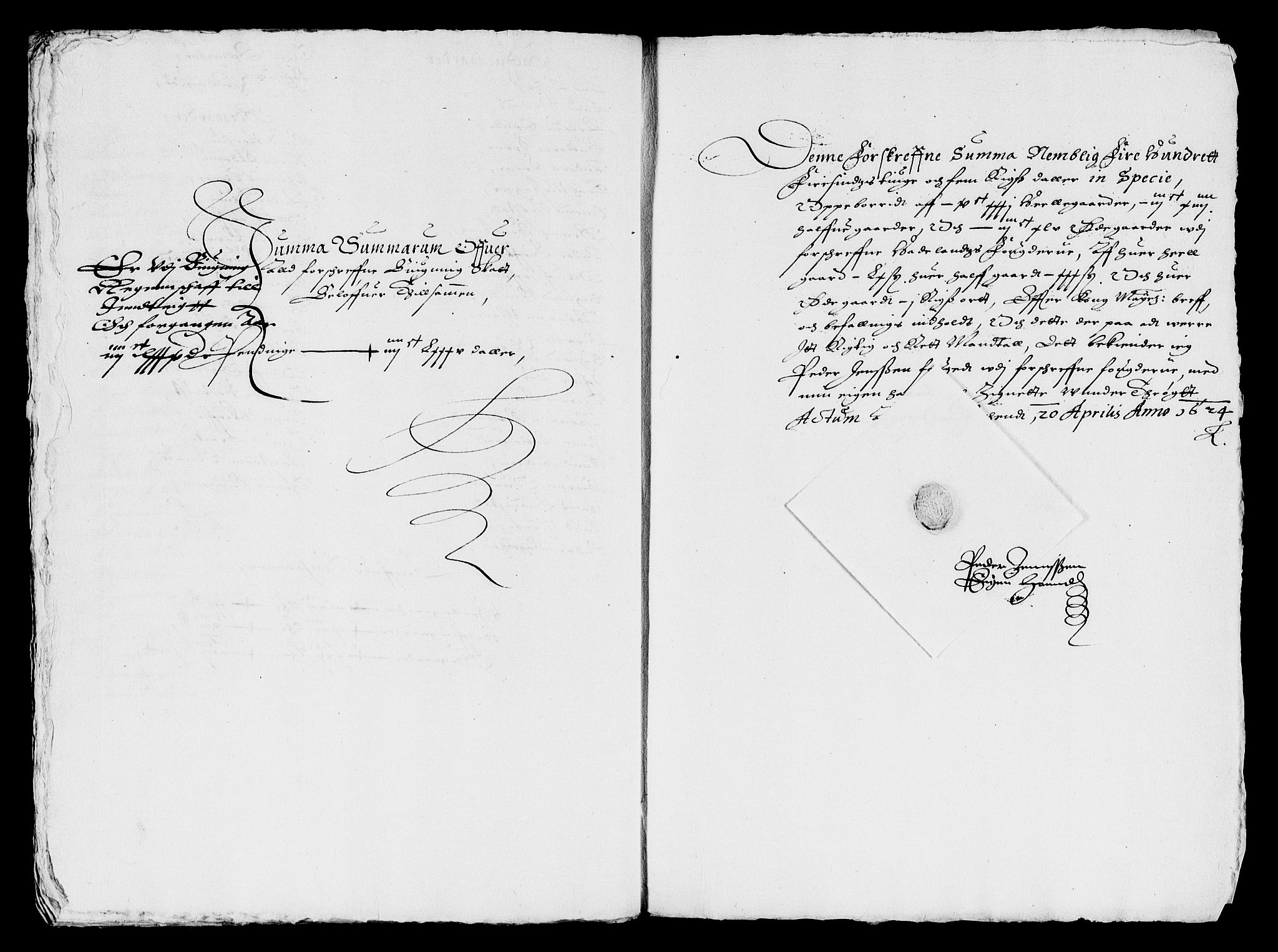 Rentekammeret inntil 1814, Reviderte regnskaper, Lensregnskaper, RA/EA-5023/R/Rb/Rba/L0067: Akershus len, 1623-1624