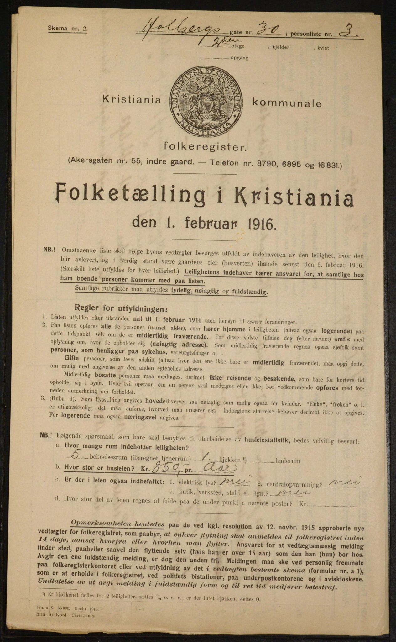 OBA, Kommunal folketelling 1.2.1916 for Kristiania, 1916, s. 41183