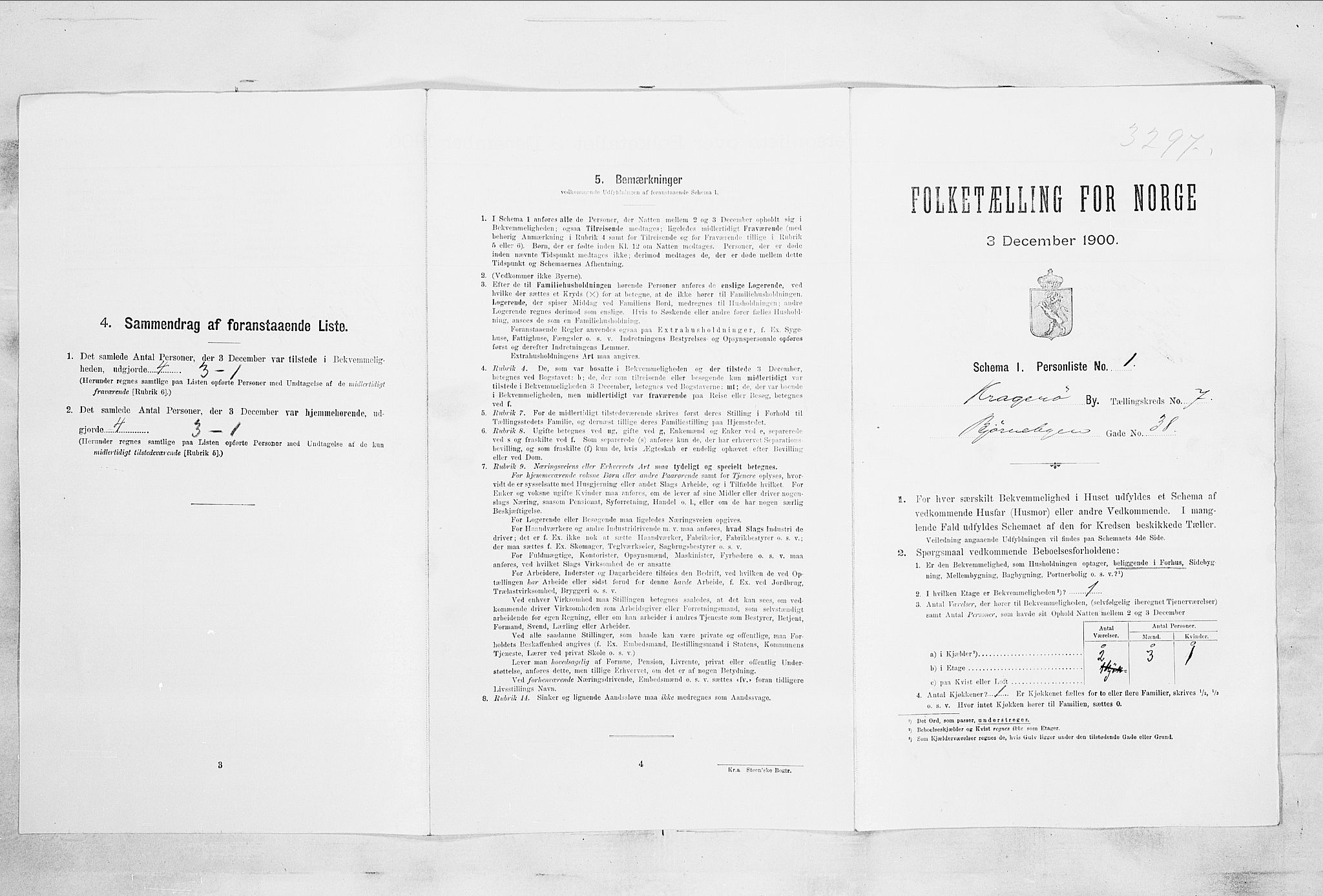 SAKO, Folketelling 1900 for 0801 Kragerø kjøpstad, 1900, s. 966