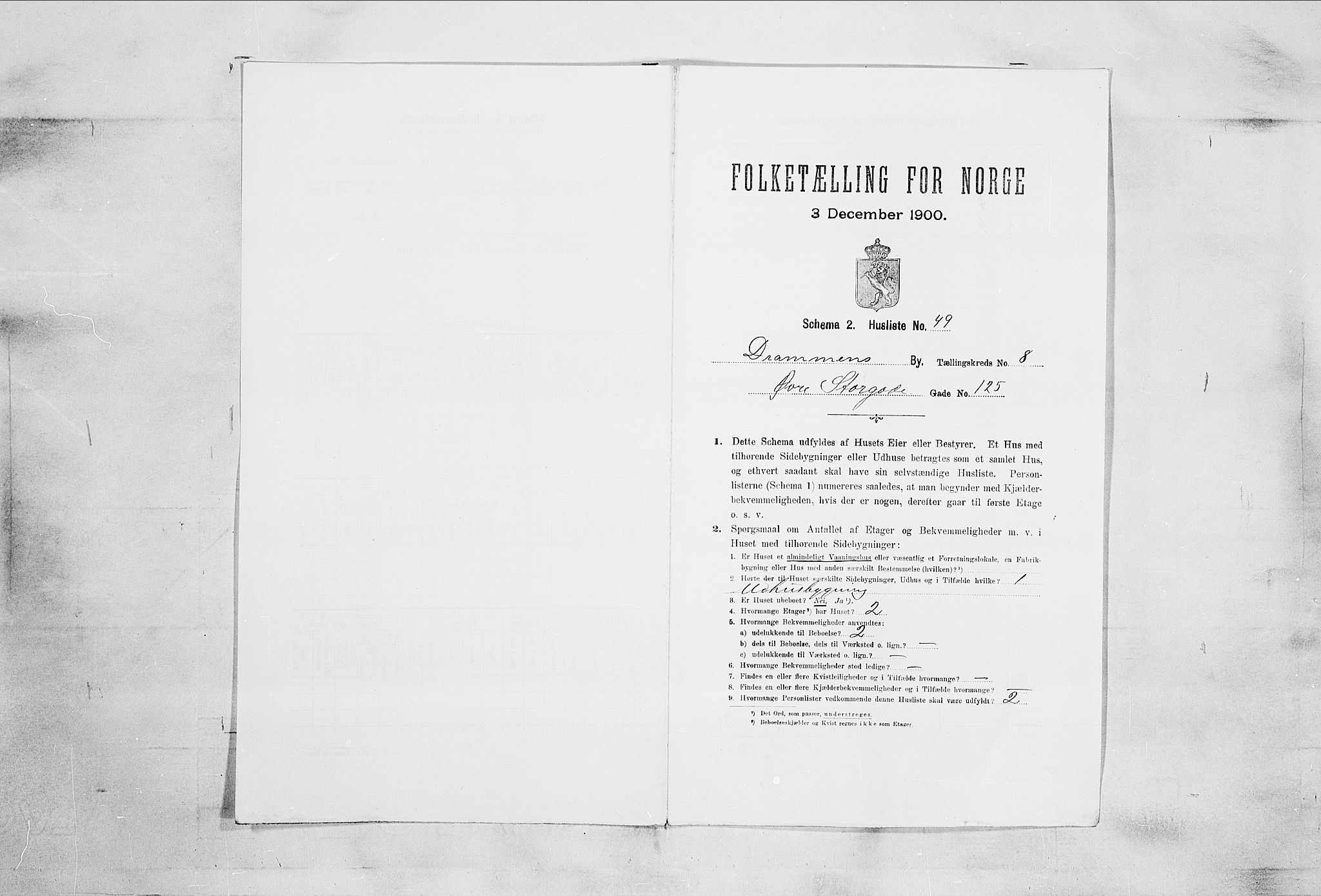 RA, Folketelling 1900 for 0602 Drammen kjøpstad, 1900, s. 1753
