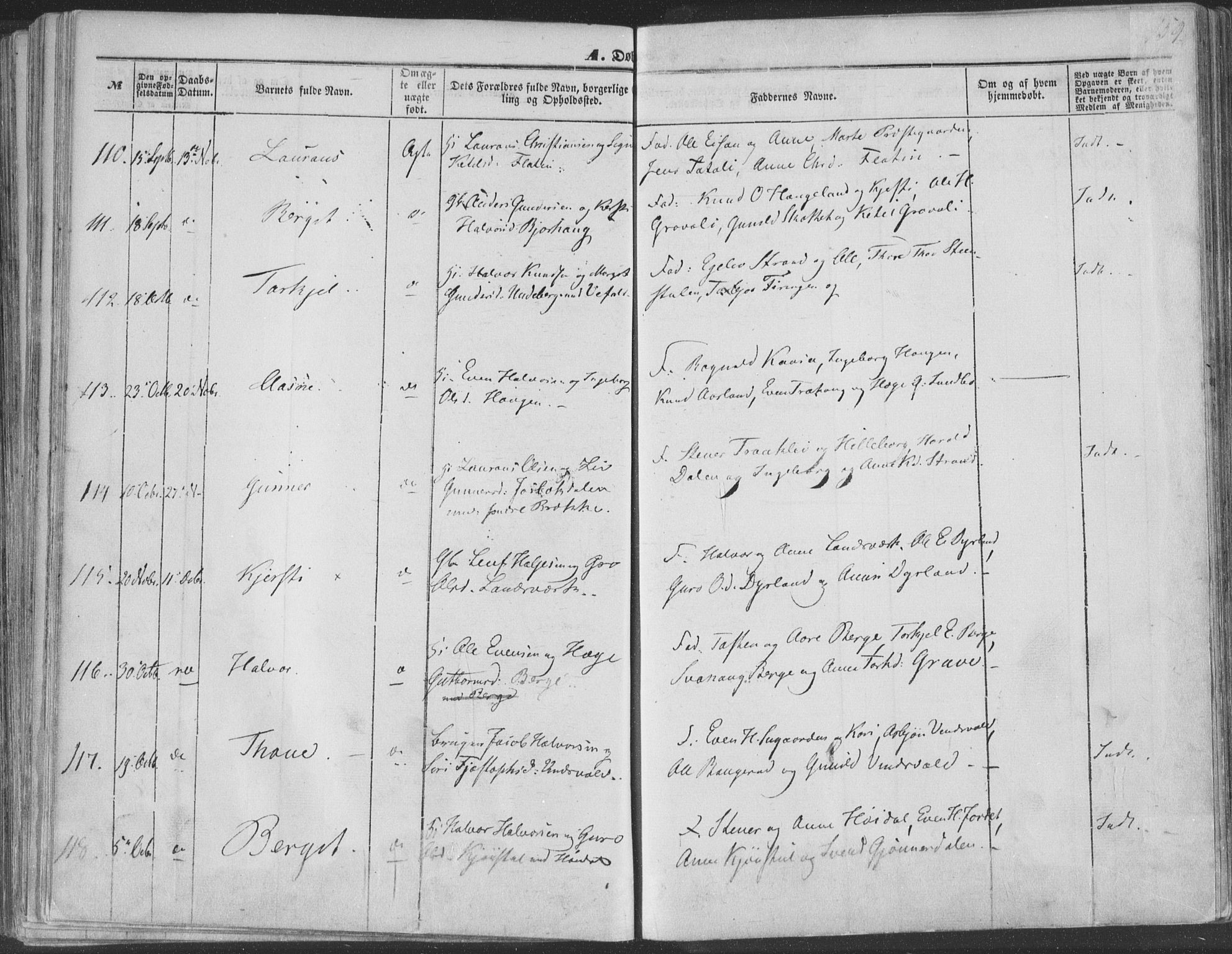 Seljord kirkebøker, SAKO/A-20/F/Fa/L012a: Ministerialbok nr. I 12A, 1850-1865, s. 159