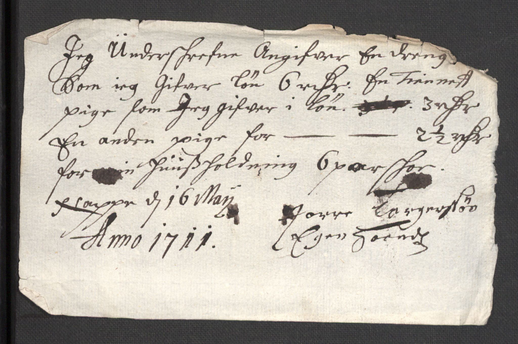 Rentekammeret inntil 1814, Reviderte regnskaper, Fogderegnskap, AV/RA-EA-4092/R36/L2121: Fogderegnskap Øvre og Nedre Telemark og Bamble, 1711, s. 276