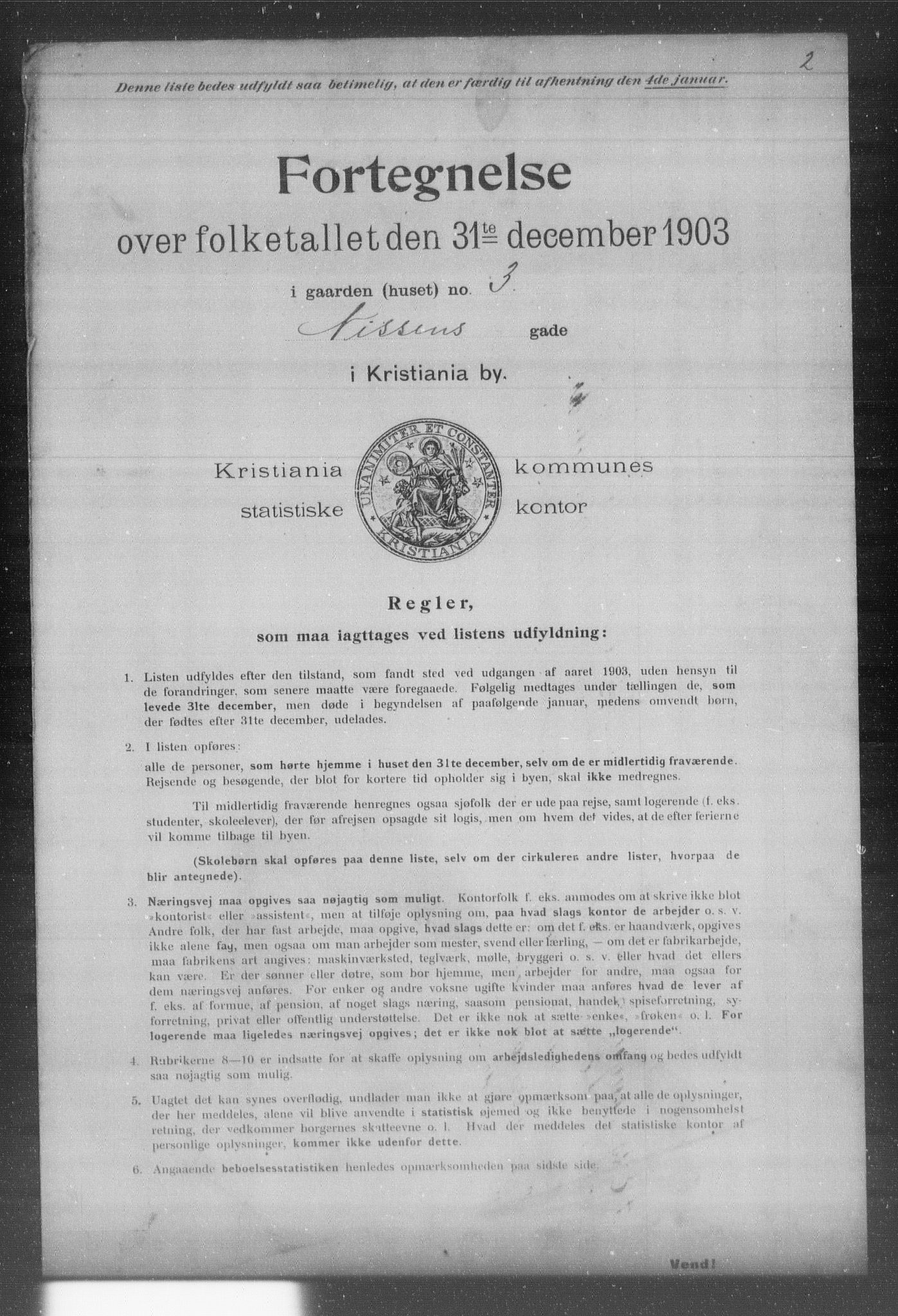 OBA, Kommunal folketelling 31.12.1903 for Kristiania kjøpstad, 1903, s. 13847