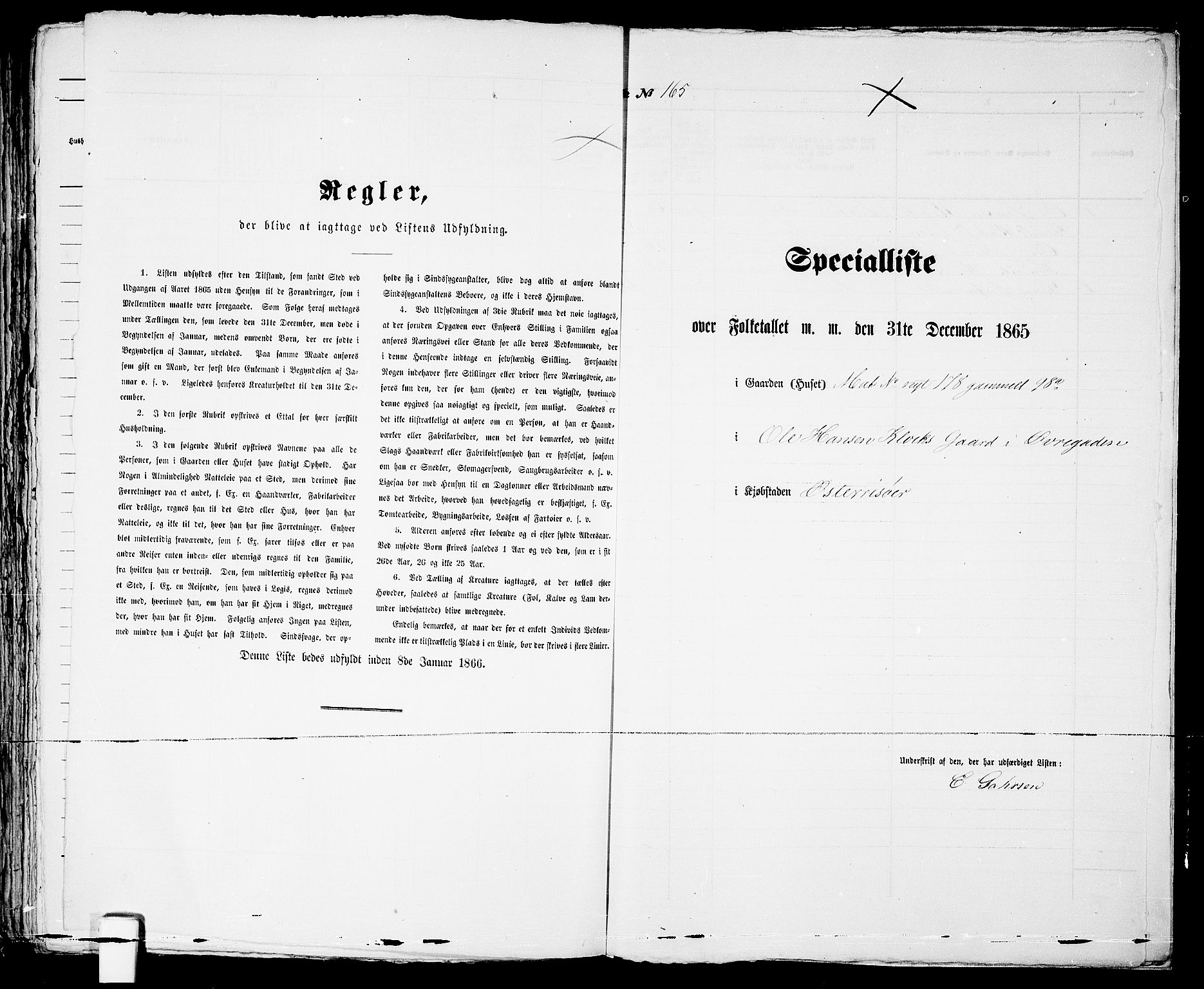 RA, Folketelling 1865 for 0901B Risør prestegjeld, Risør kjøpstad, 1865, s. 337