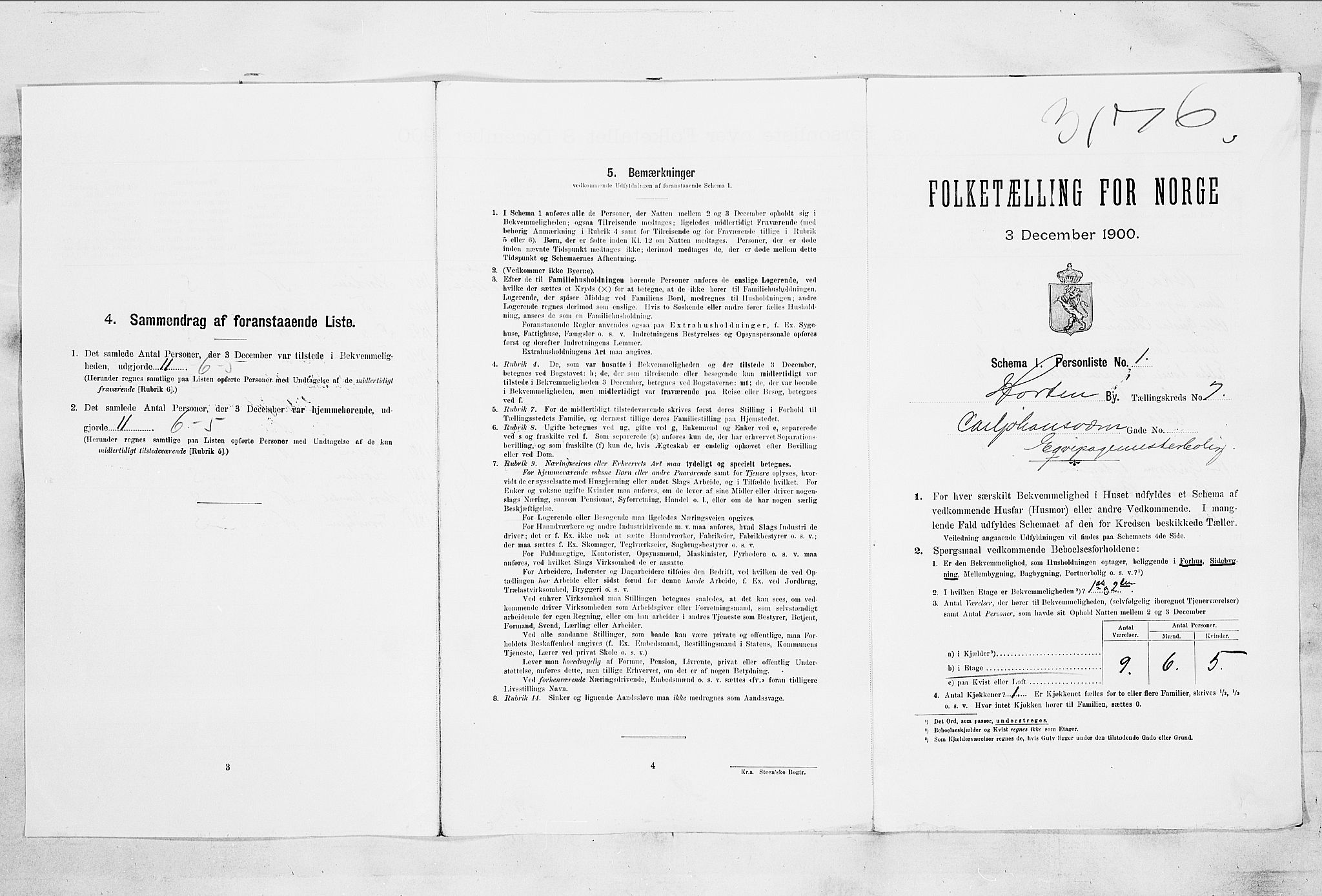 RA, Folketelling 1900 for 0703 Horten ladested, 1900, s. 4973