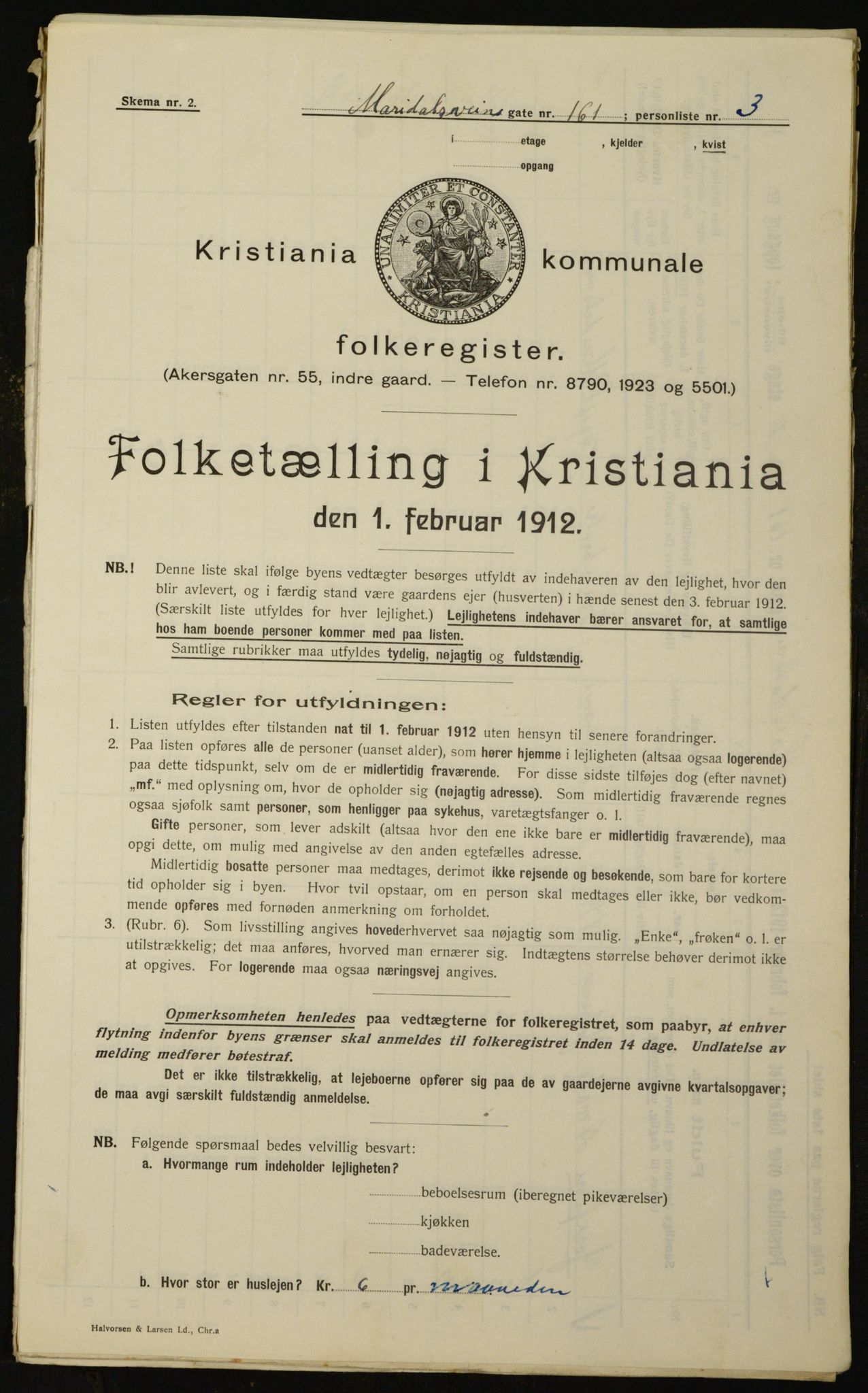 OBA, Kommunal folketelling 1.2.1912 for Kristiania, 1912, s. 62631