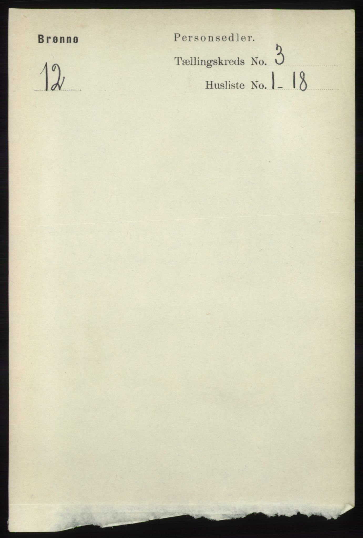 RA, Folketelling 1891 for 1814 Brønnøy herred, 1891, s. 1288