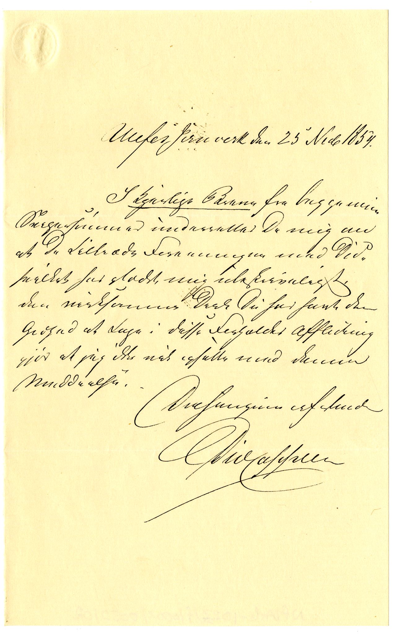 Diderik Maria Aalls brevsamling, NF/Ark-1023/F/L0002: D.M. Aalls brevsamling. B - C, 1799-1889, s. 258
