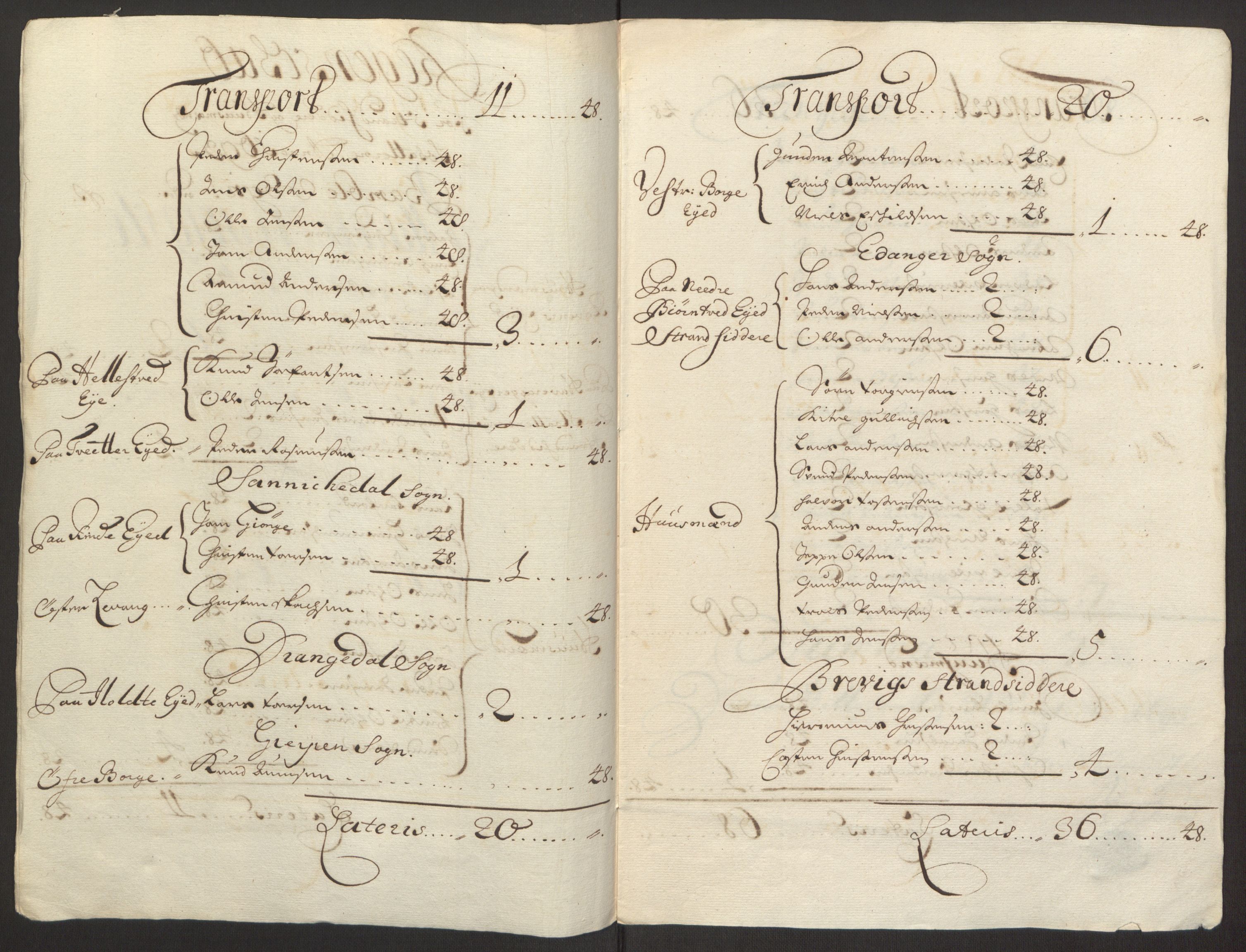 Rentekammeret inntil 1814, Reviderte regnskaper, Fogderegnskap, RA/EA-4092/R34/L2052: Fogderegnskap Bamble, 1692-1693, s. 322