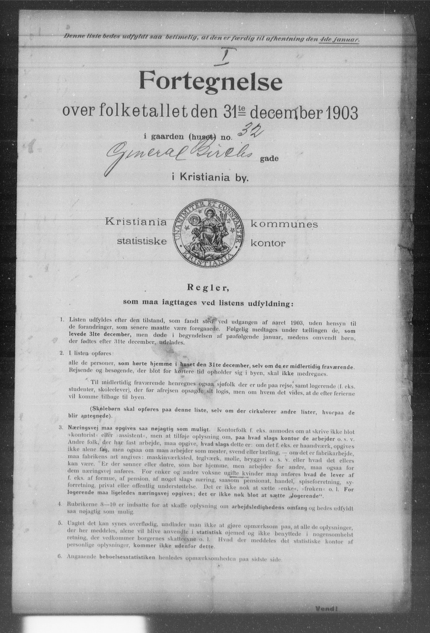 OBA, Kommunal folketelling 31.12.1903 for Kristiania kjøpstad, 1903, s. 5970