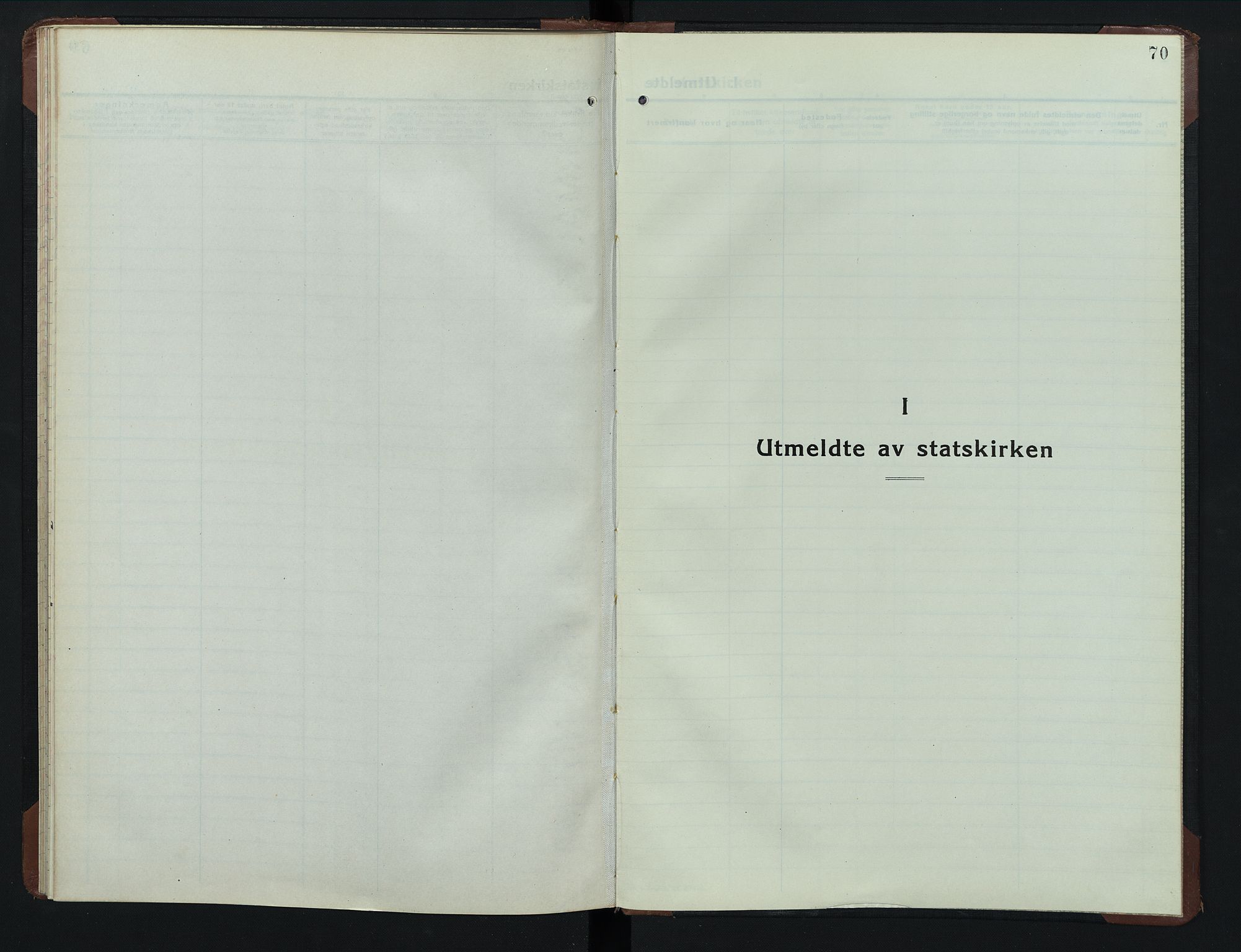 Sollia prestekontor, SAH/PREST-050/H/Ha/Hab/L0003: Klokkerbok nr. 3, 1914-1949, s. 70