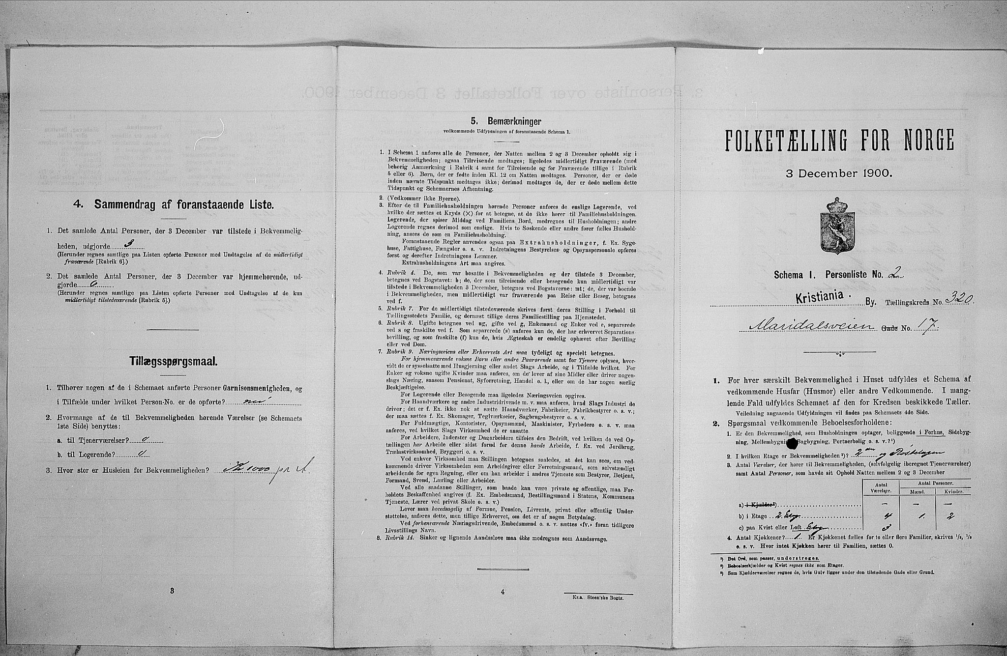 SAO, Folketelling 1900 for 0301 Kristiania kjøpstad, 1900, s. 55229