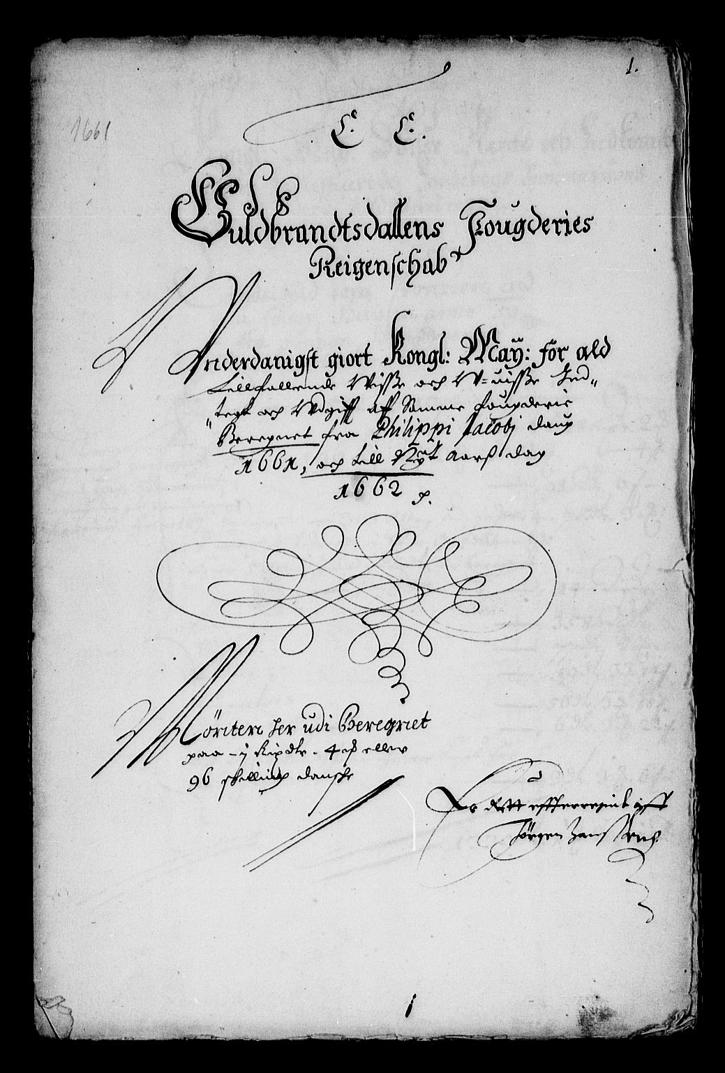 Rentekammeret inntil 1814, Reviderte regnskaper, Stiftamtstueregnskaper, Landkommissariatet på Akershus og Akershus stiftamt, RA/EA-5869/R/Ra/L0004: Landkommissariatet på Akershus, 1661