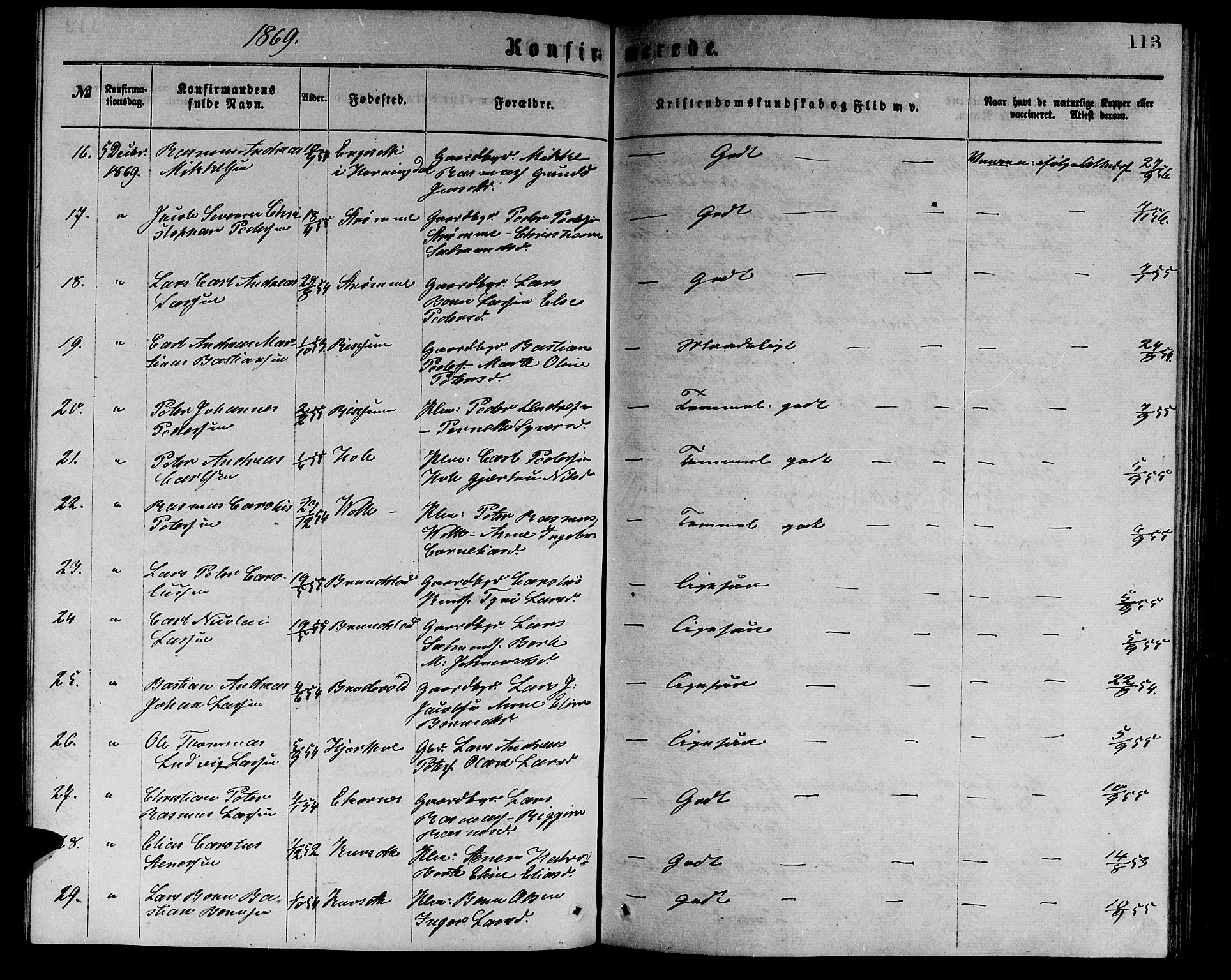 Ministerialprotokoller, klokkerbøker og fødselsregistre - Møre og Romsdal, AV/SAT-A-1454/523/L0338: Klokkerbok nr. 523C01, 1865-1877, s. 113