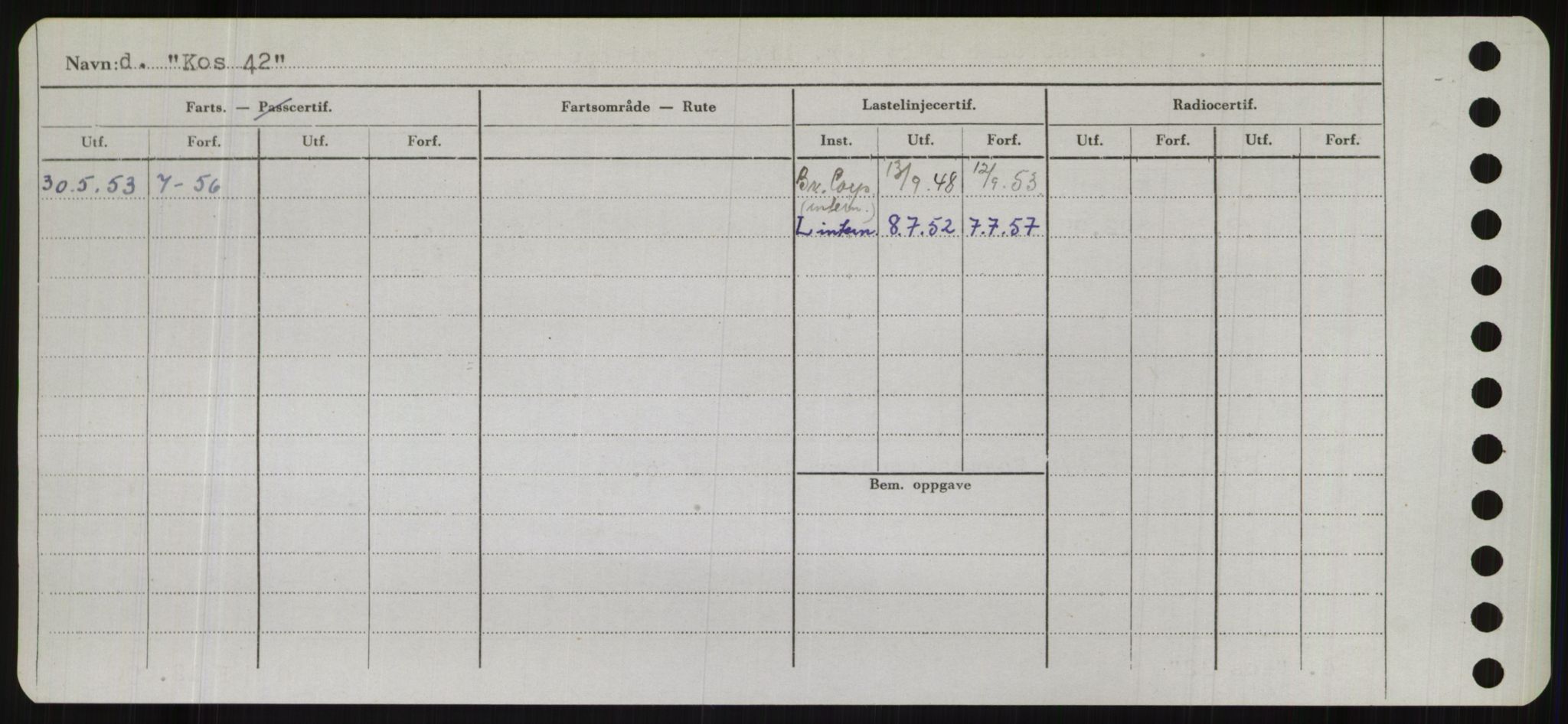 Sjøfartsdirektoratet med forløpere, Skipsmålingen, RA/S-1627/H/Hb/L0003: Fartøy, I-N, s. 180