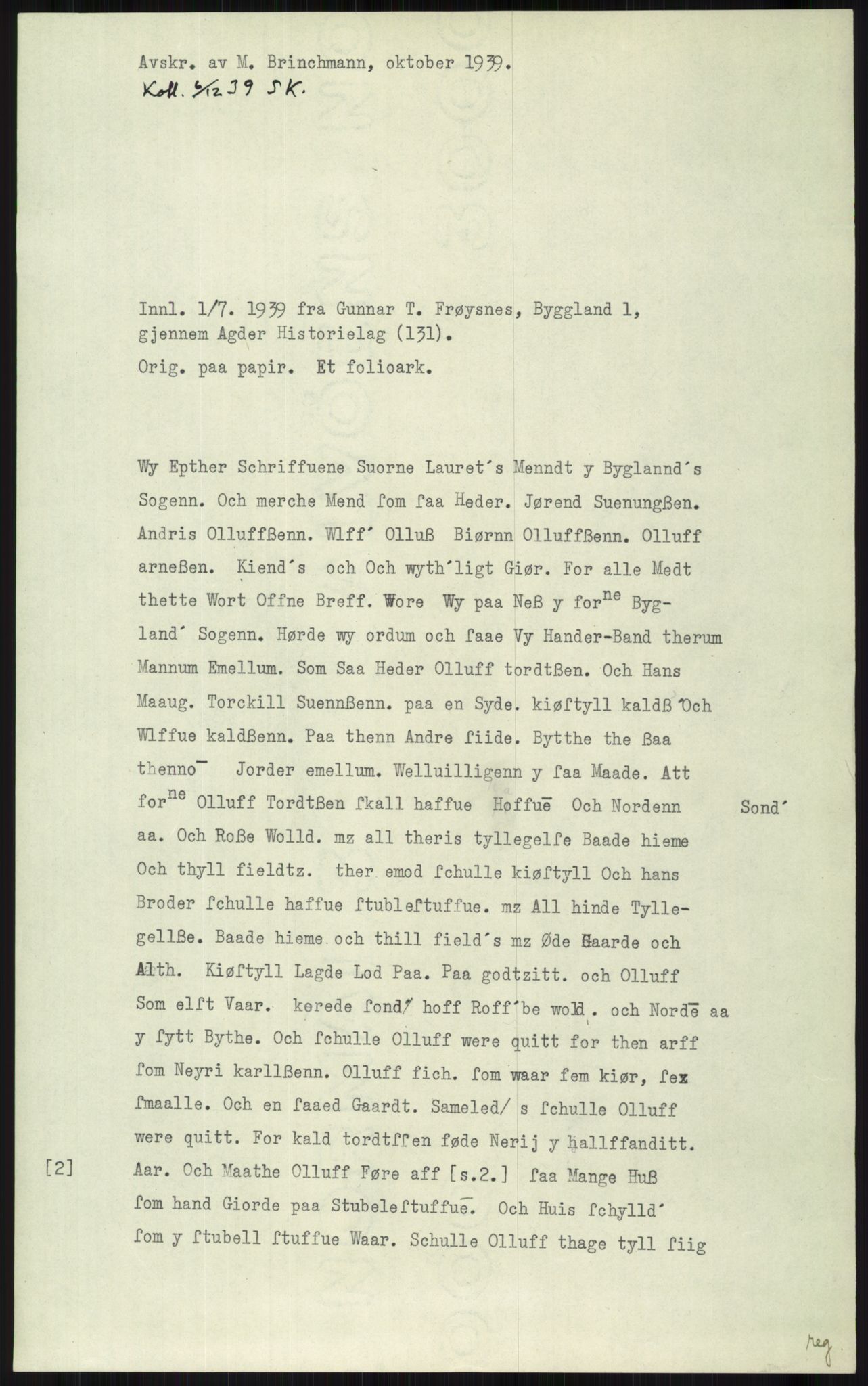 Samlinger til kildeutgivelse, Diplomavskriftsamlingen, AV/RA-EA-4053/H/Ha, s. 2366