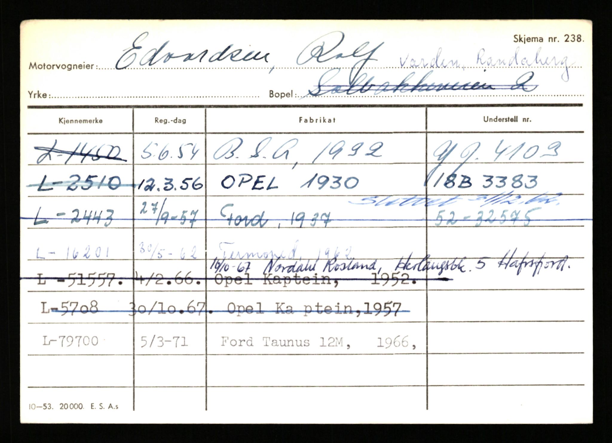 Stavanger trafikkstasjon, AV/SAST-A-101942/0/H/L0006: Dalva - Egersund, 1930-1971, s. 1733