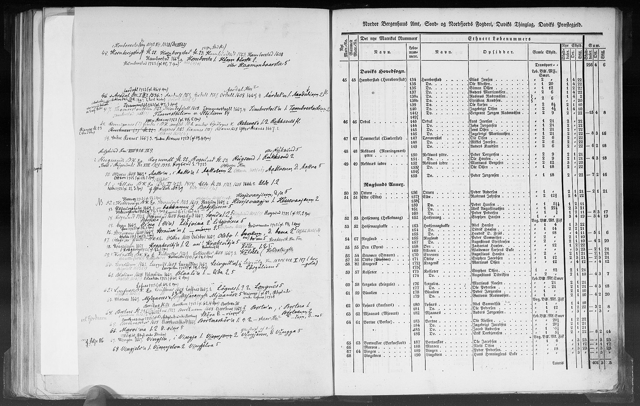 Rygh, AV/RA-PA-0034/F/Fb/L0012: Matrikkelen for 1838 - Nordre Bergenhus amt (Sogn og Fjordane fylke), 1838