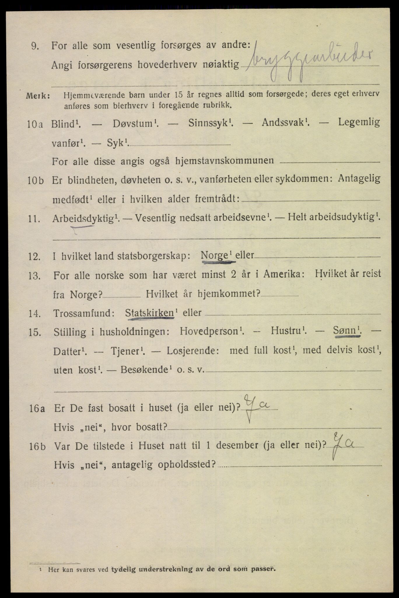 SAK, Folketelling 1920 for 1004 Flekkefjord kjøpstad, 1920, s. 5797