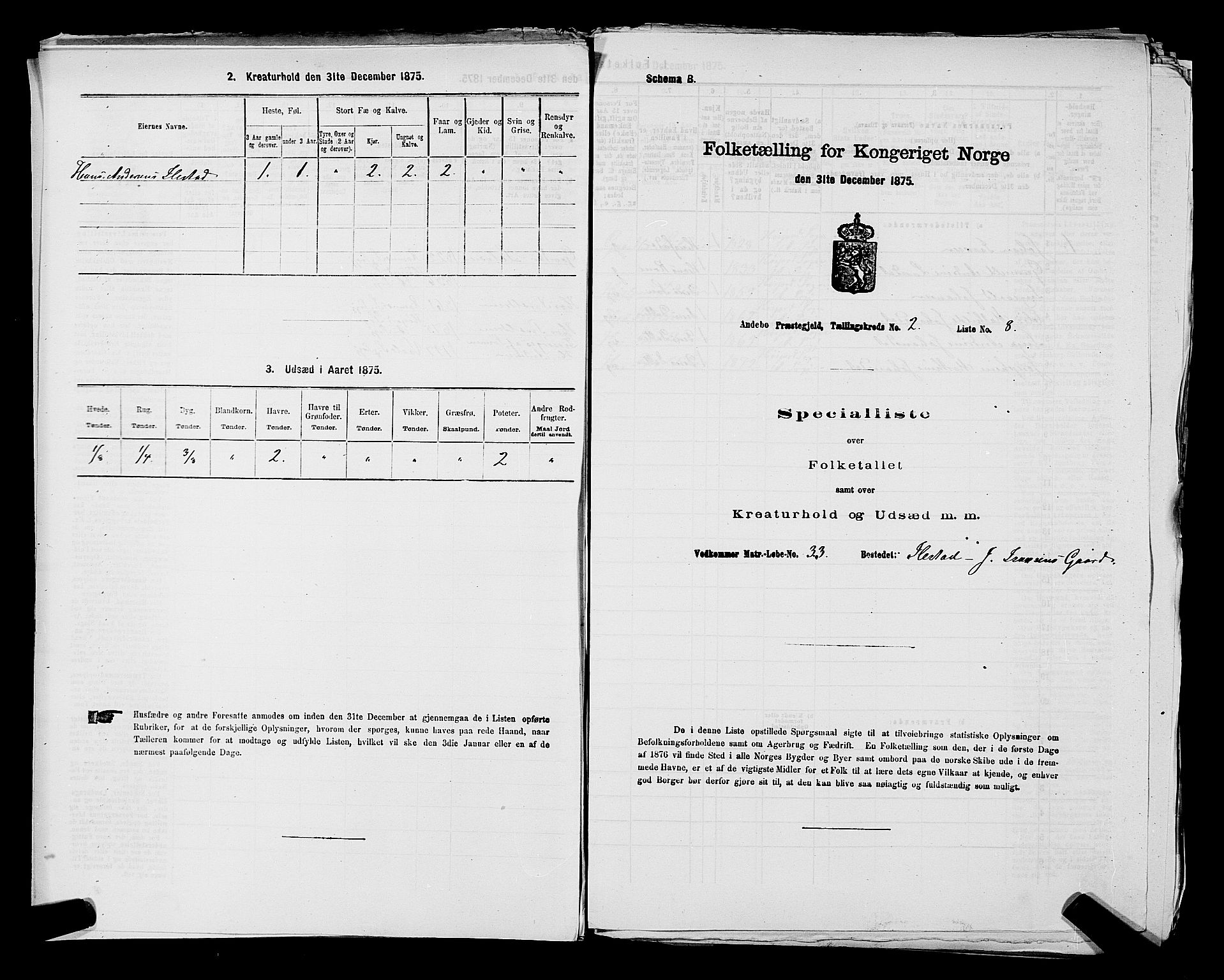 SAKO, Folketelling 1875 for 0719P Andebu prestegjeld, 1875, s. 226