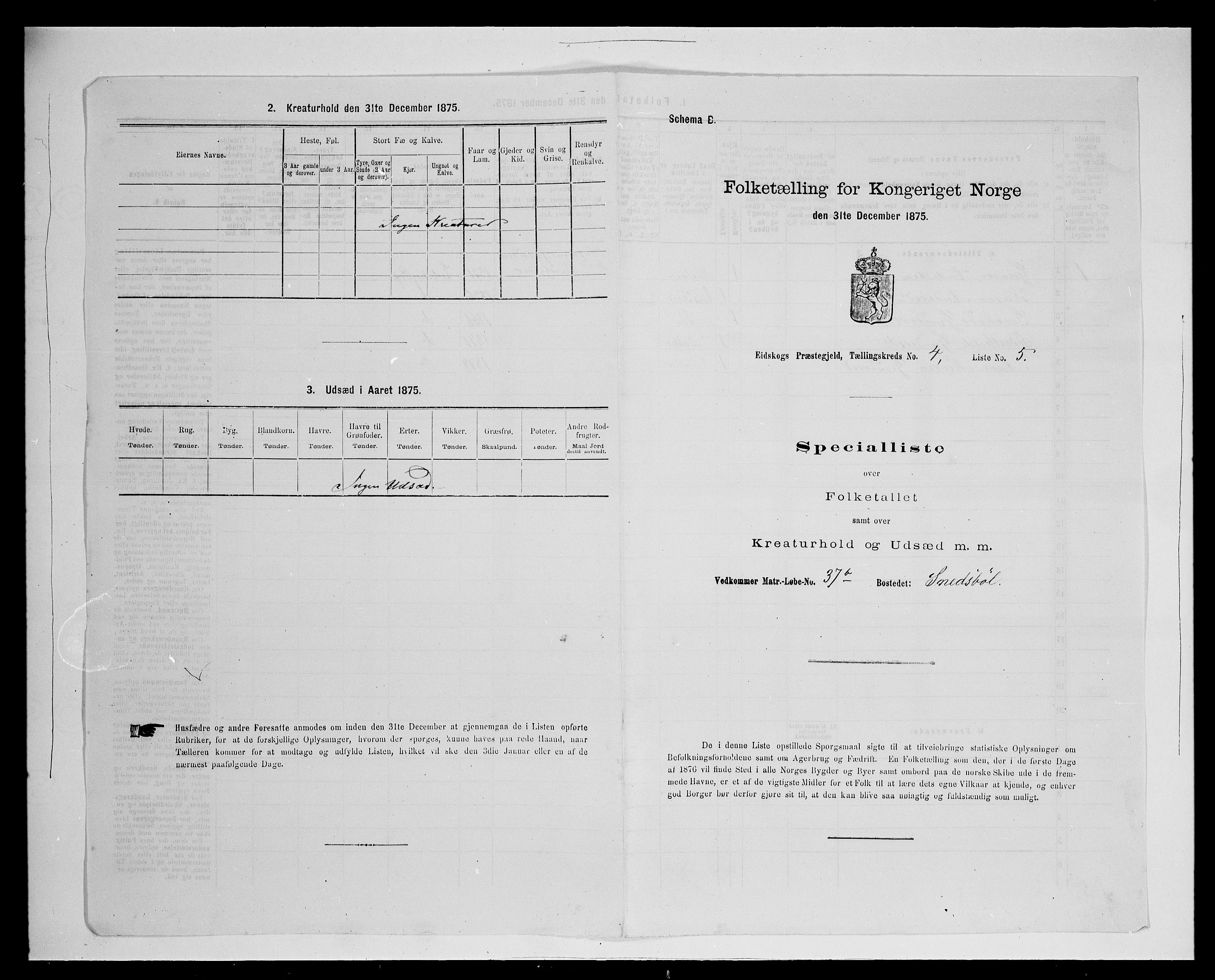 SAH, Folketelling 1875 for 0420P Eidskog prestegjeld, 1875, s. 676