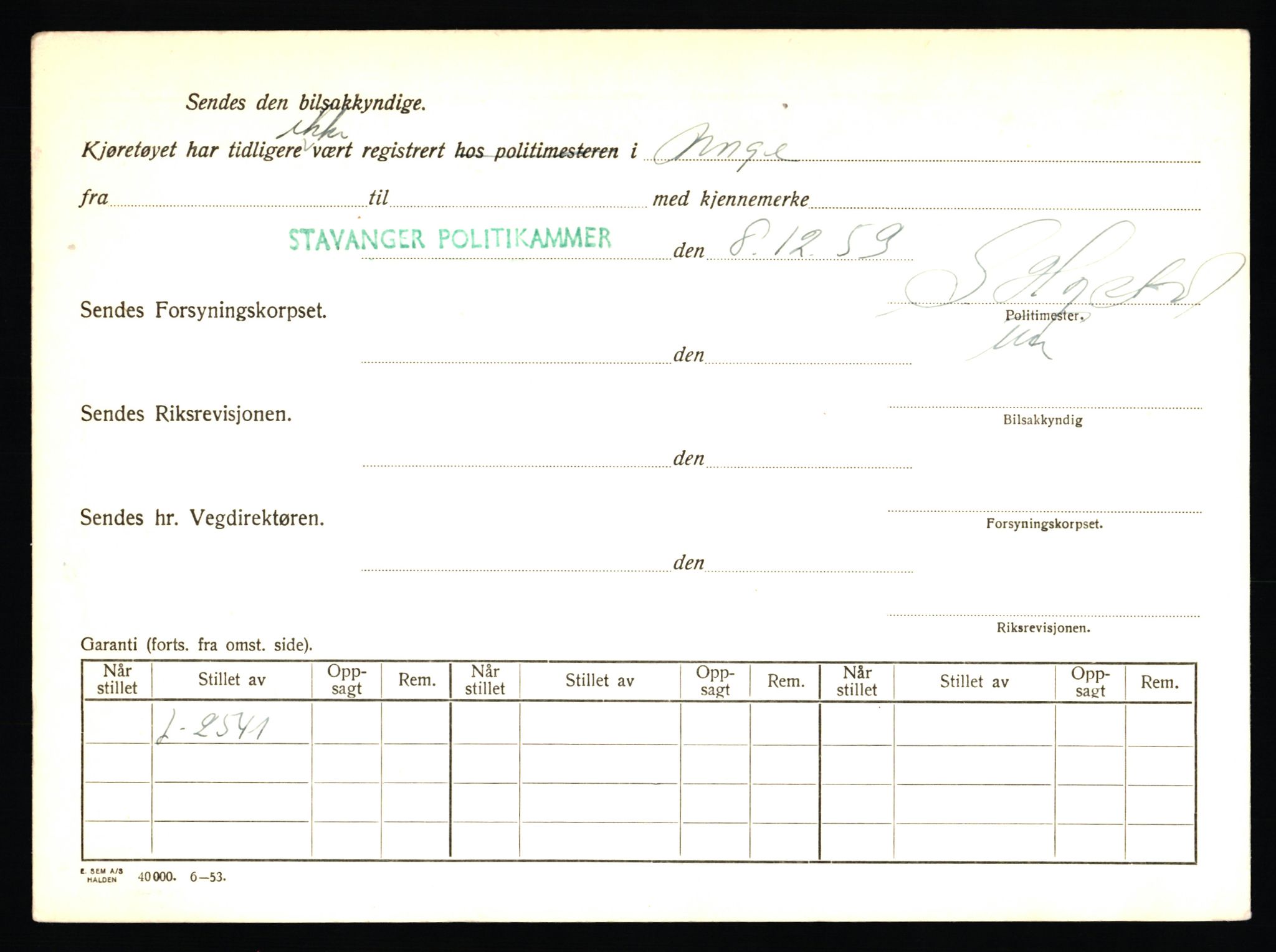 Stavanger trafikkstasjon, SAST/A-101942/0/F/L0017: L-6500 - L-9879, 1930-1971, s. 1712