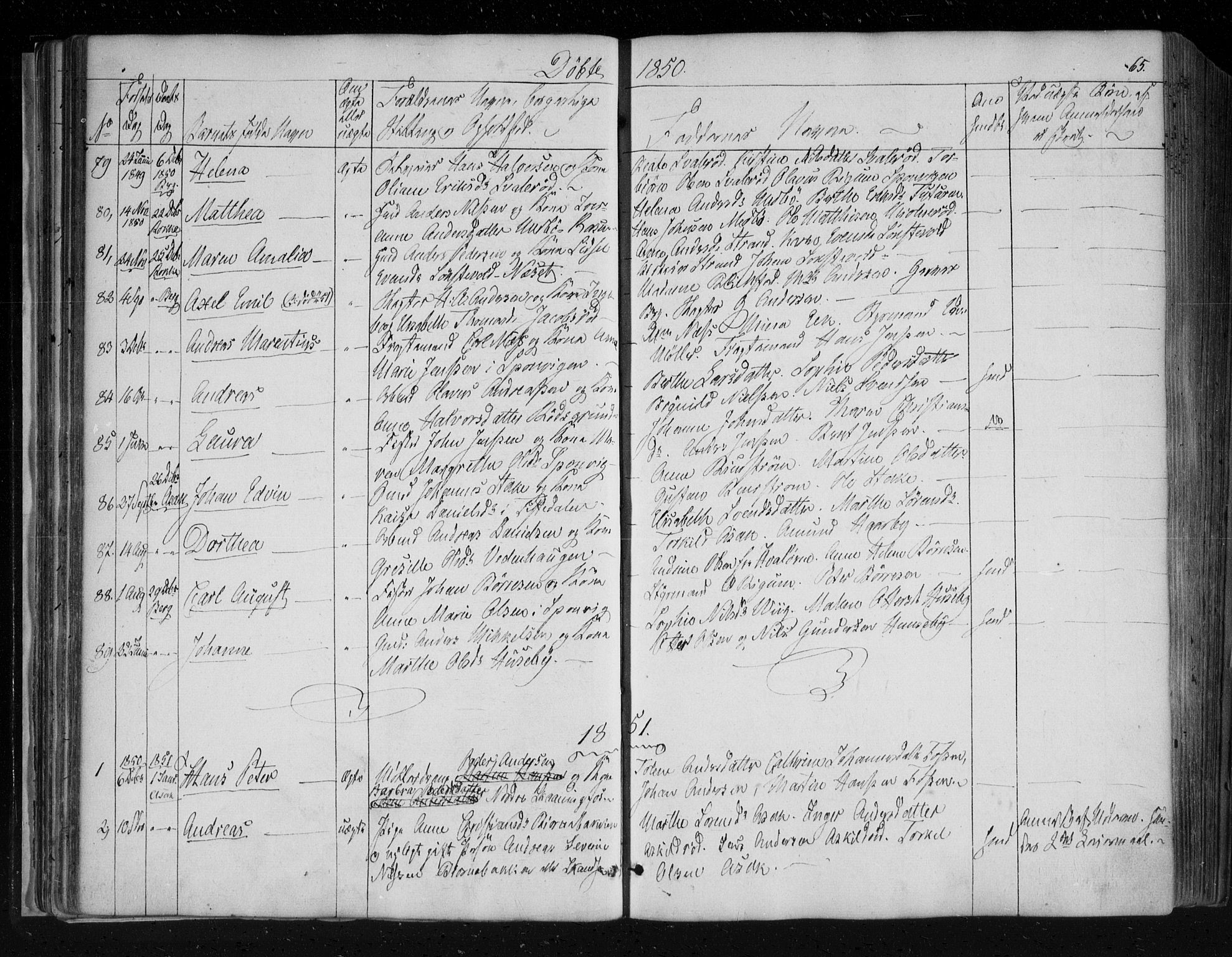 Berg prestekontor Kirkebøker, AV/SAO-A-10902/F/Fa/L0004: Ministerialbok nr. I 4, 1843-1860, s. 65