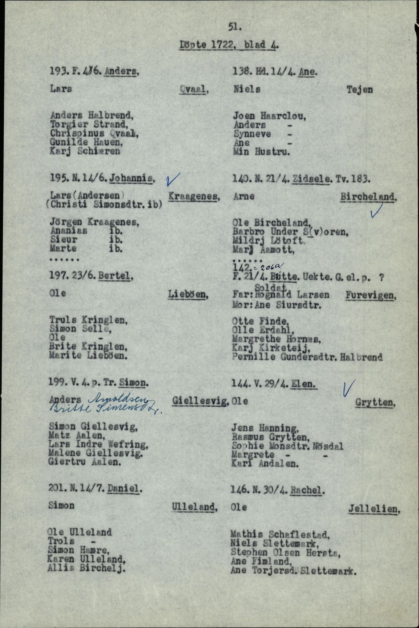 Samling av fulltekstavskrifter, SAB/FULLTEKST/B/14/0006: Førde sokneprestembete, ministerialbok nr. A 1, 1720-1727, s. 52