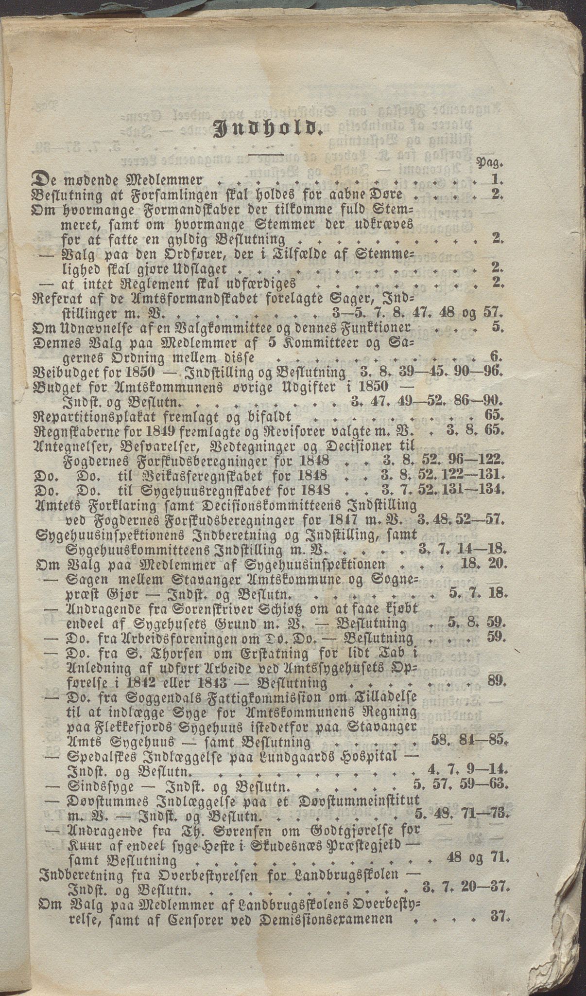 Rogaland fylkeskommune - Fylkesrådmannen , IKAR/A-900/A, 1849-1852, s. 136