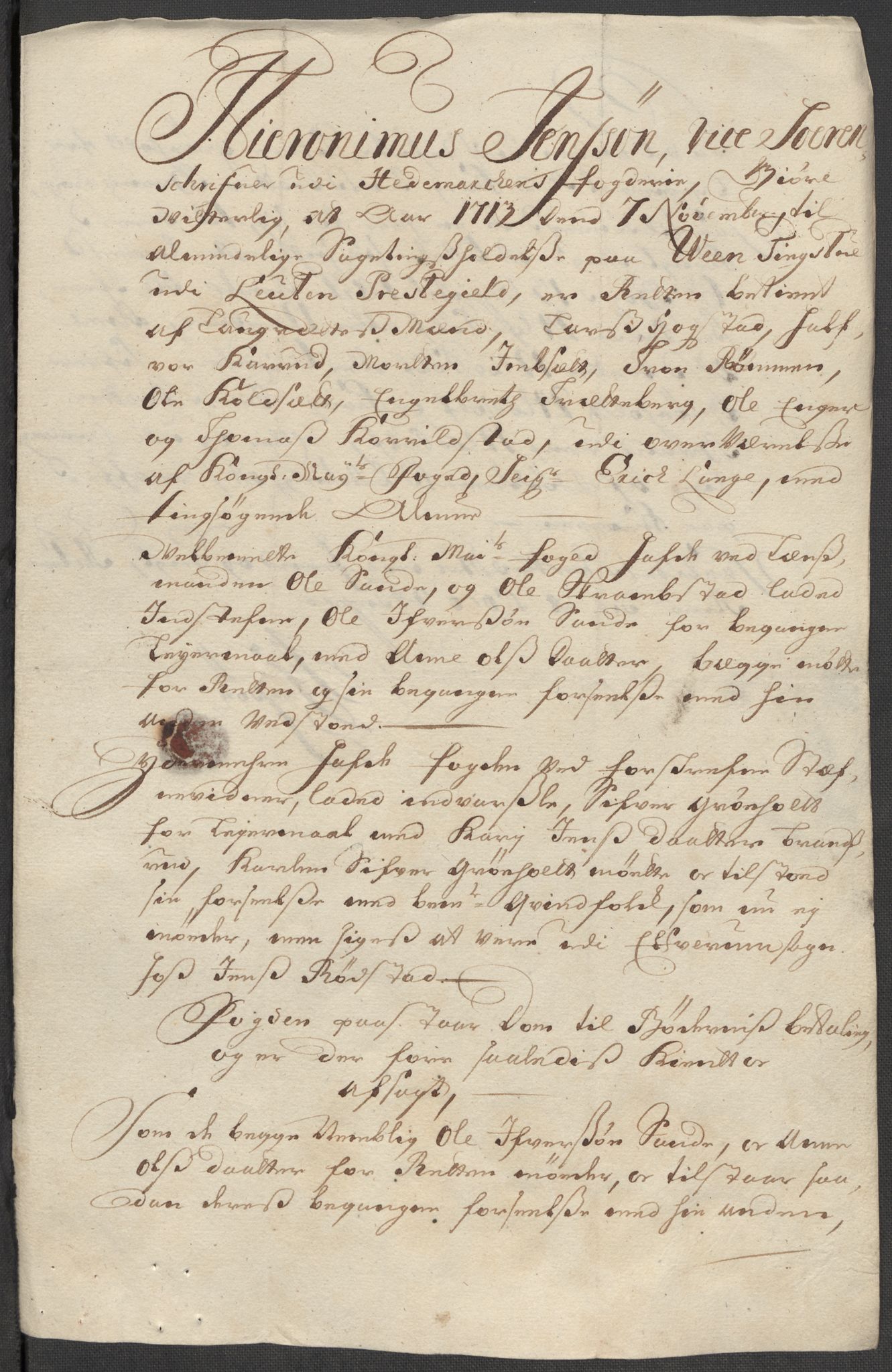 Rentekammeret inntil 1814, Reviderte regnskaper, Fogderegnskap, AV/RA-EA-4092/R16/L1050: Fogderegnskap Hedmark, 1713, s. 280