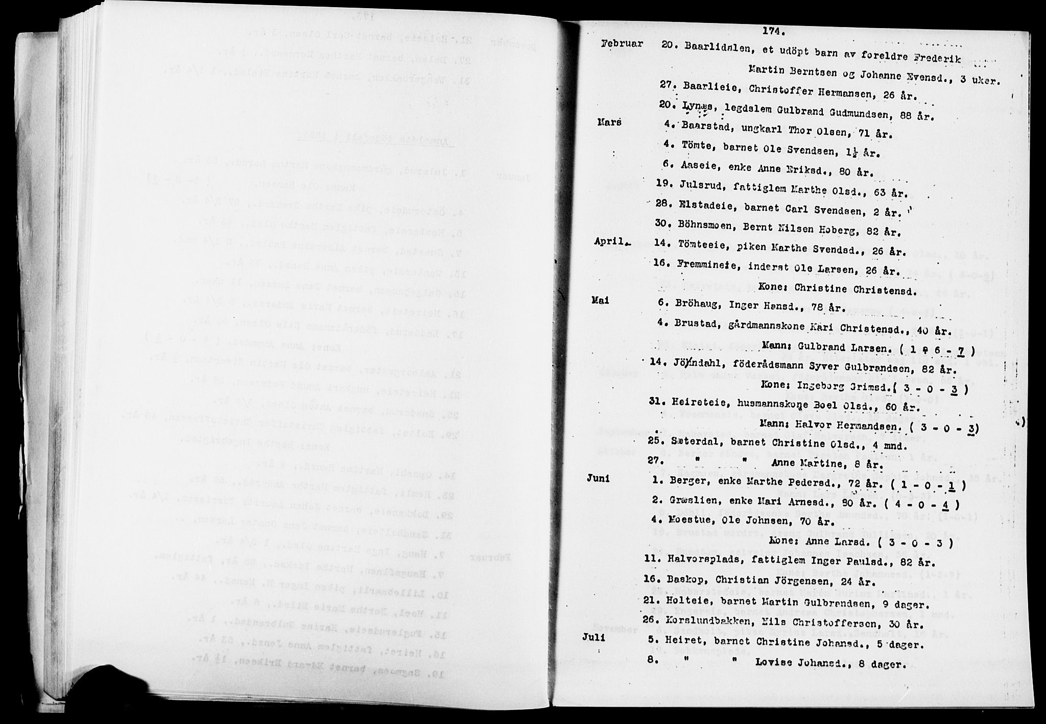 Eidsvoll prestekontor Kirkebøker, AV/SAO-A-10888/O/Oa/L0005: Annen kirkebok nr. 5, 1815-1865, s. 174