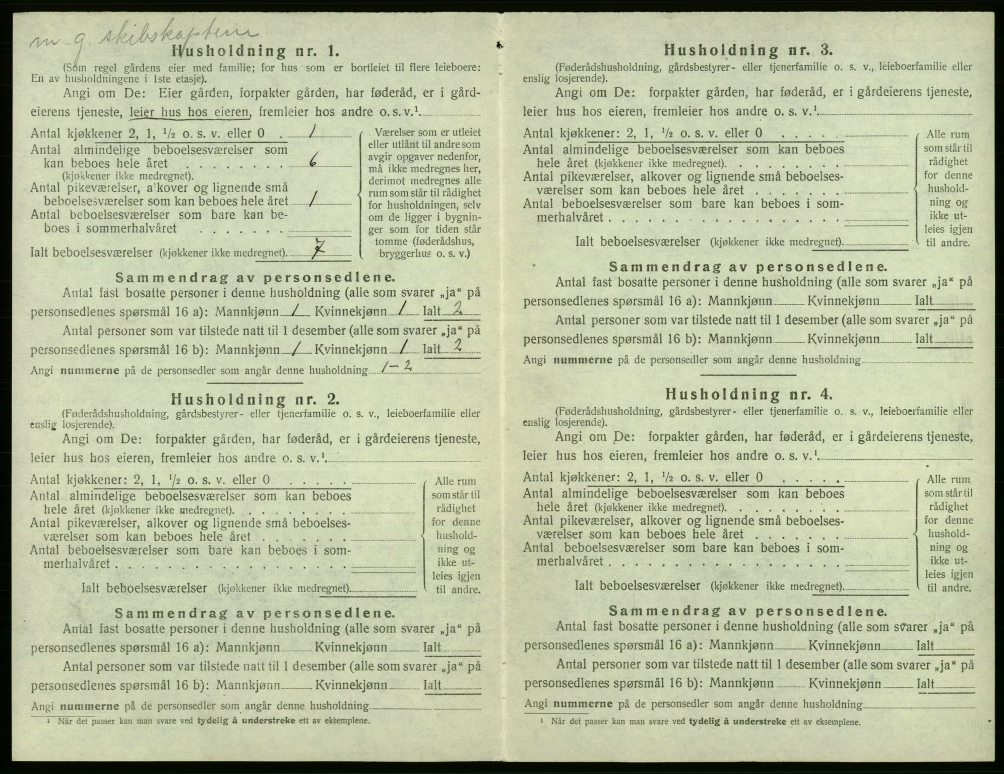 SAB, Folketelling 1920 for 1249 Fana herred, 1920, s. 1627