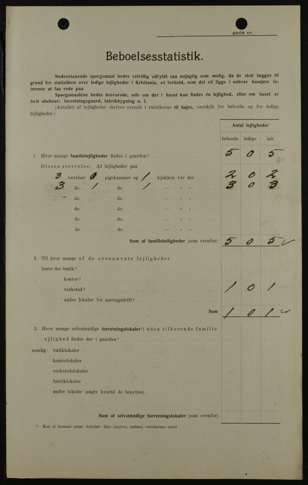 OBA, Kommunal folketelling 1.2.1908 for Kristiania kjøpstad, 1908, s. 21132