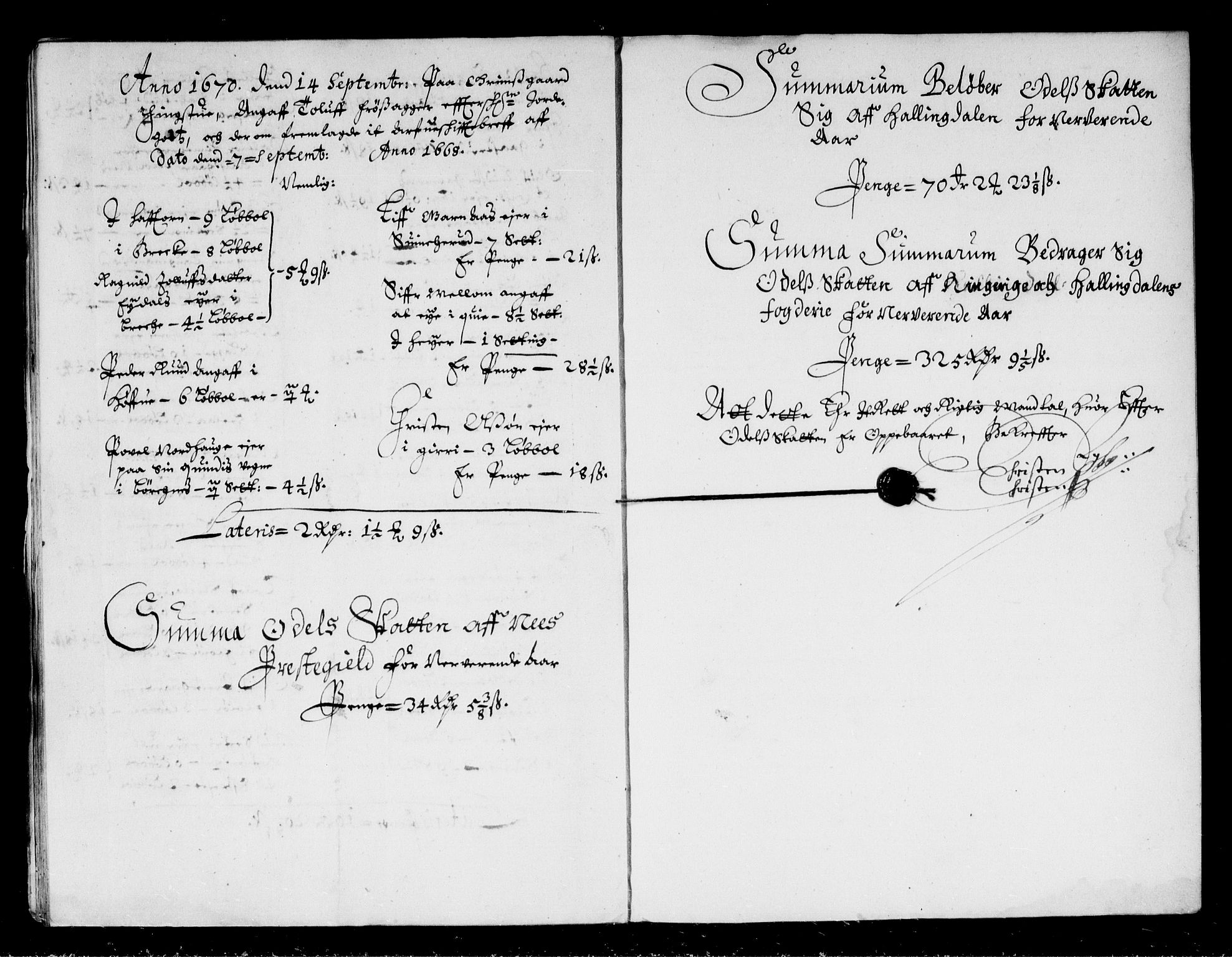 Rentekammeret inntil 1814, Reviderte regnskaper, Stiftamtstueregnskaper, Landkommissariatet på Akershus og Akershus stiftamt, AV/RA-EA-5869/R/Rb/L0073: Akershus stiftamt, 1670