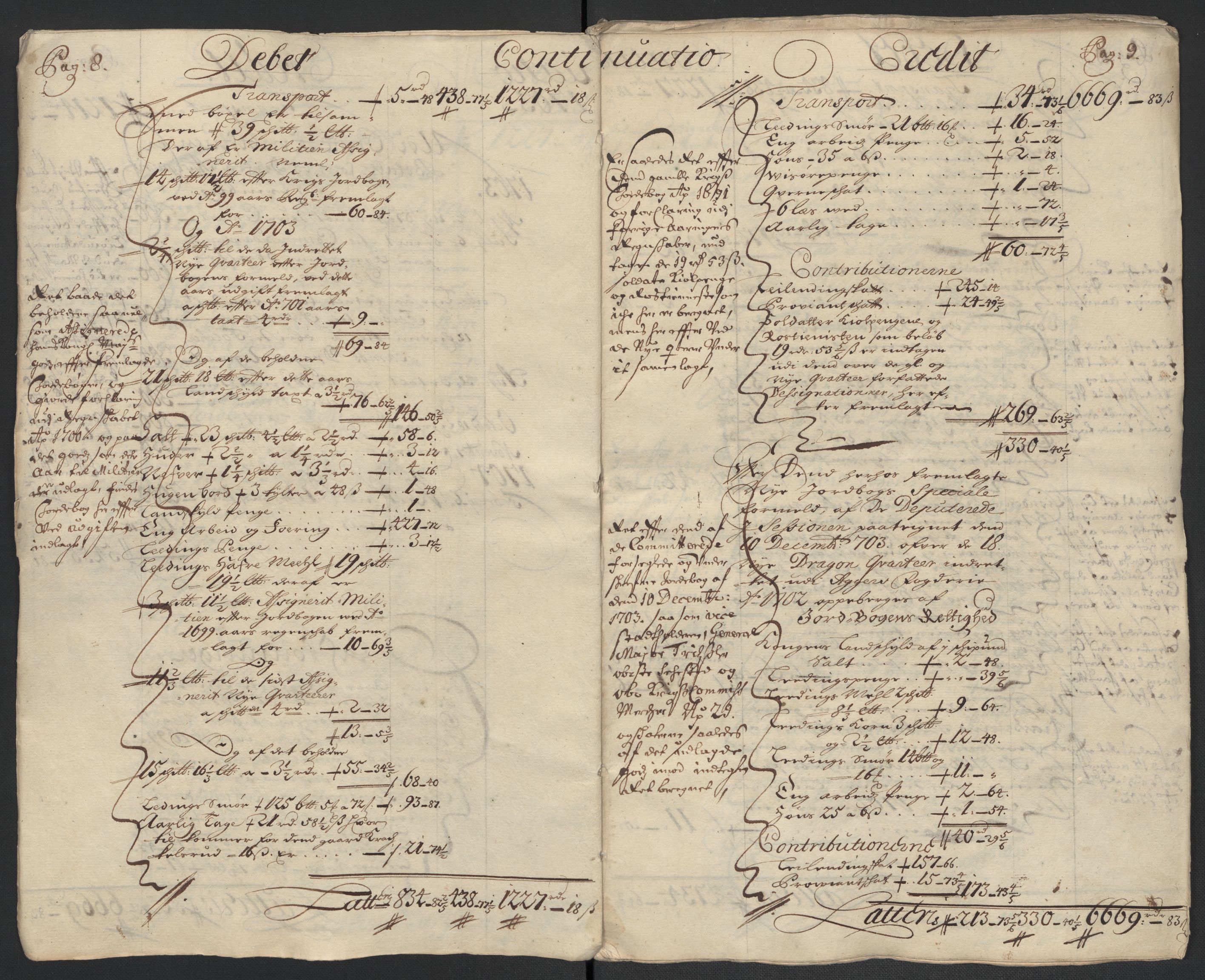 Rentekammeret inntil 1814, Reviderte regnskaper, Fogderegnskap, AV/RA-EA-4092/R10/L0445: Fogderegnskap Aker og Follo, 1703-1704, s. 7